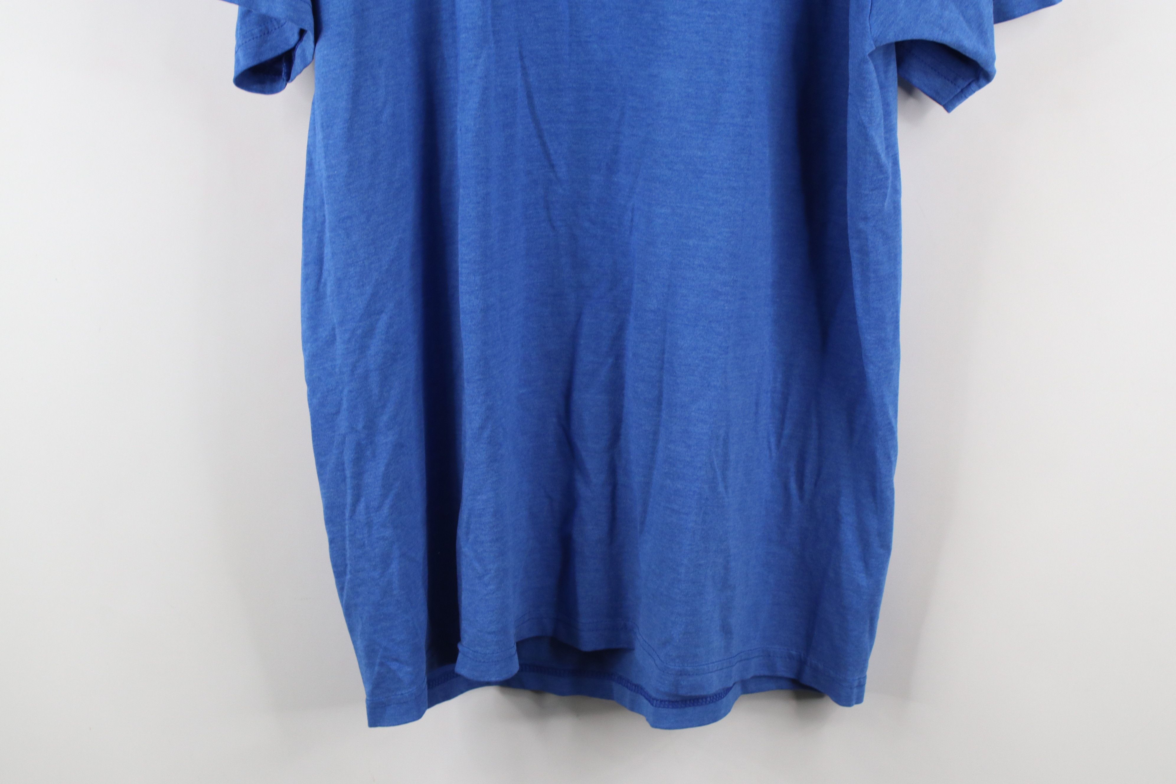 Vintage Vintage 90s Streetwear Short Sleeve T-Shirt Heather Blue Size US L / EU 52-54 / 3 - 14 Thumbnail
