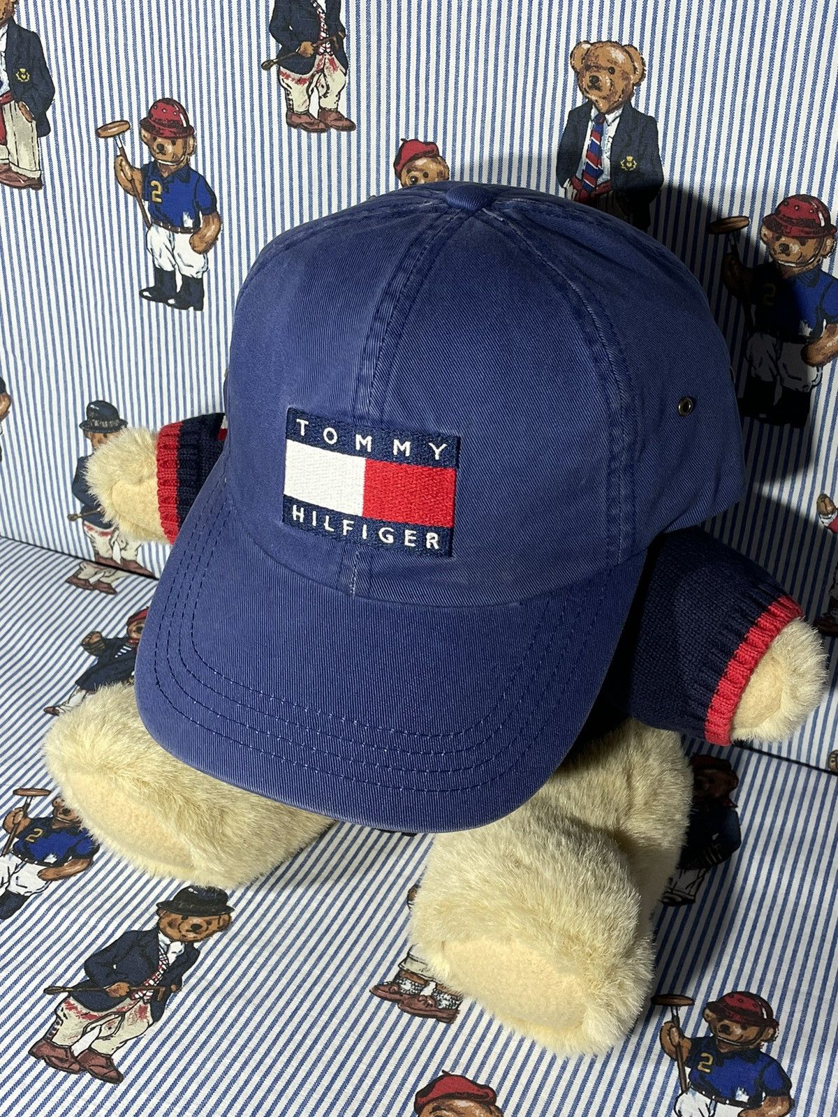 Tommy Hilfiger × Vintage Cap Tommy Hilfiger Big Flag OG Vintage 90’s Size ONE SIZE - 3 Thumbnail