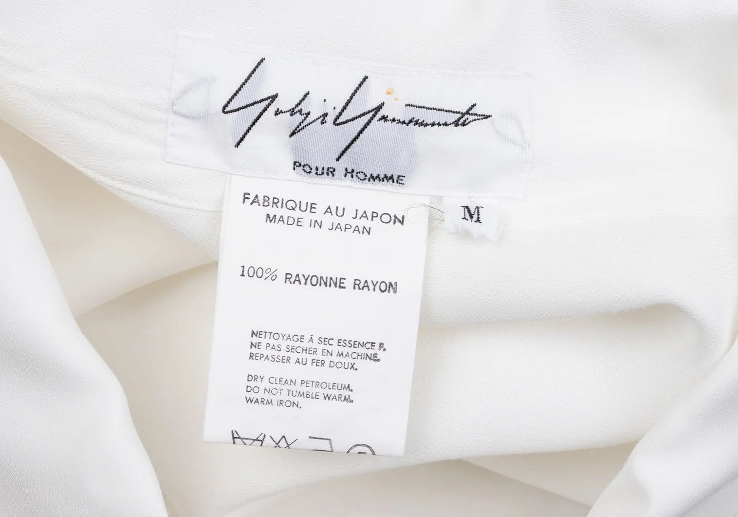 Yohji Yamamoto Yohji Yamamoto Dot Cutting Rayon Shirt White M Size US M / EU 48-50 / 2 - 18 Thumbnail