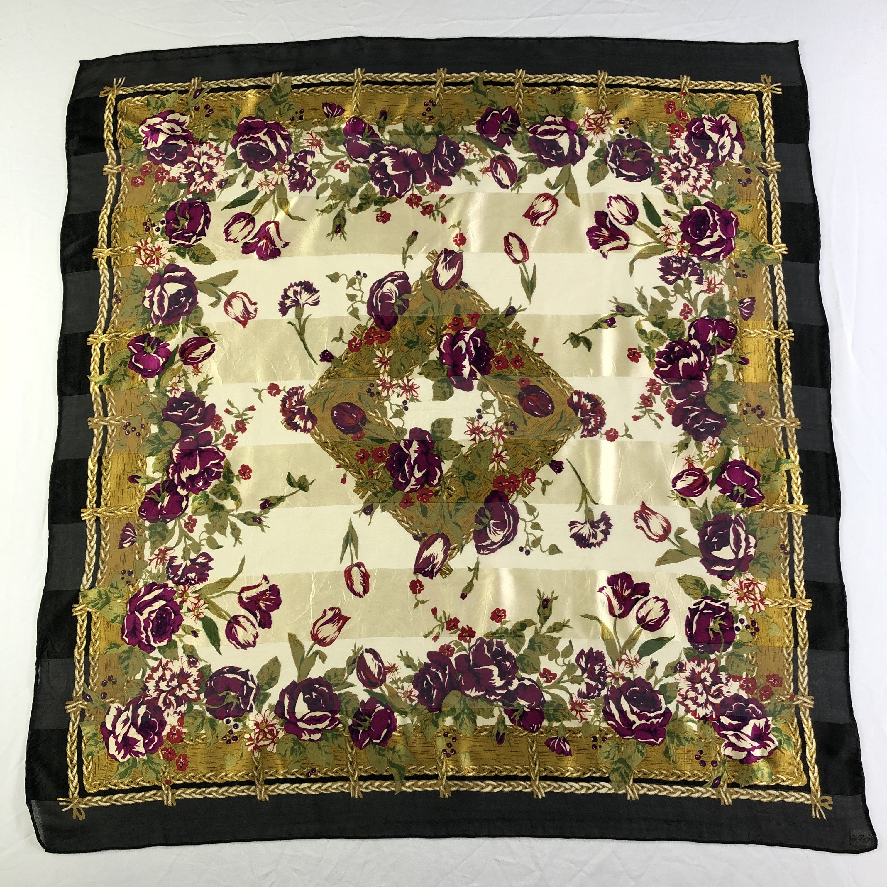 Vintage Vintage Silk Scarf Size ONE SIZE - 2 Thumbnail