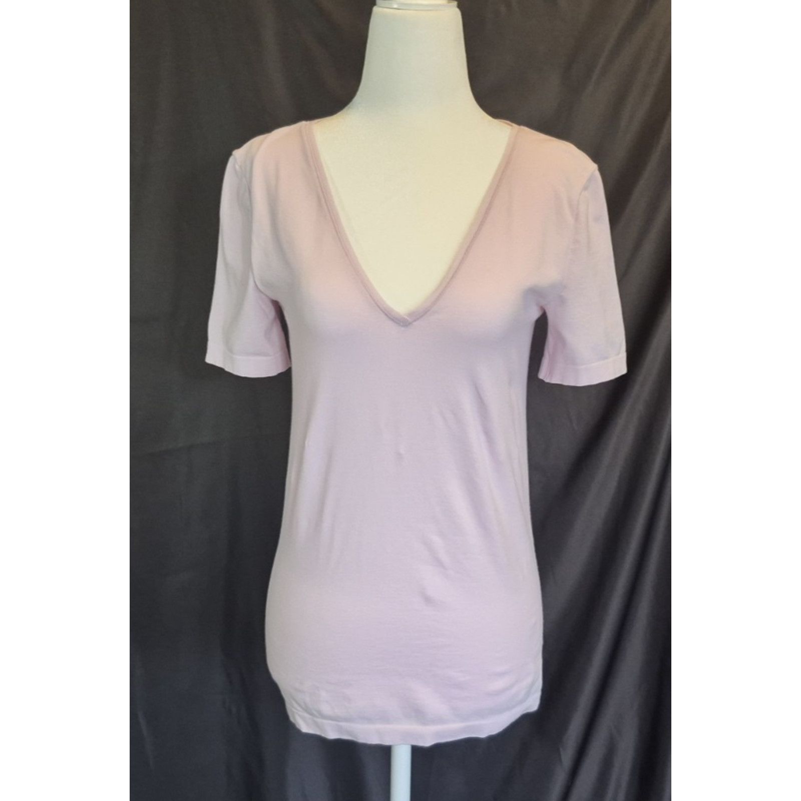 Wolford Wolford Womens Light Pink Cottone Nylon V-Neck Top Medium Size M / US 6-8 / IT 42-44 - 1 Thumbnail