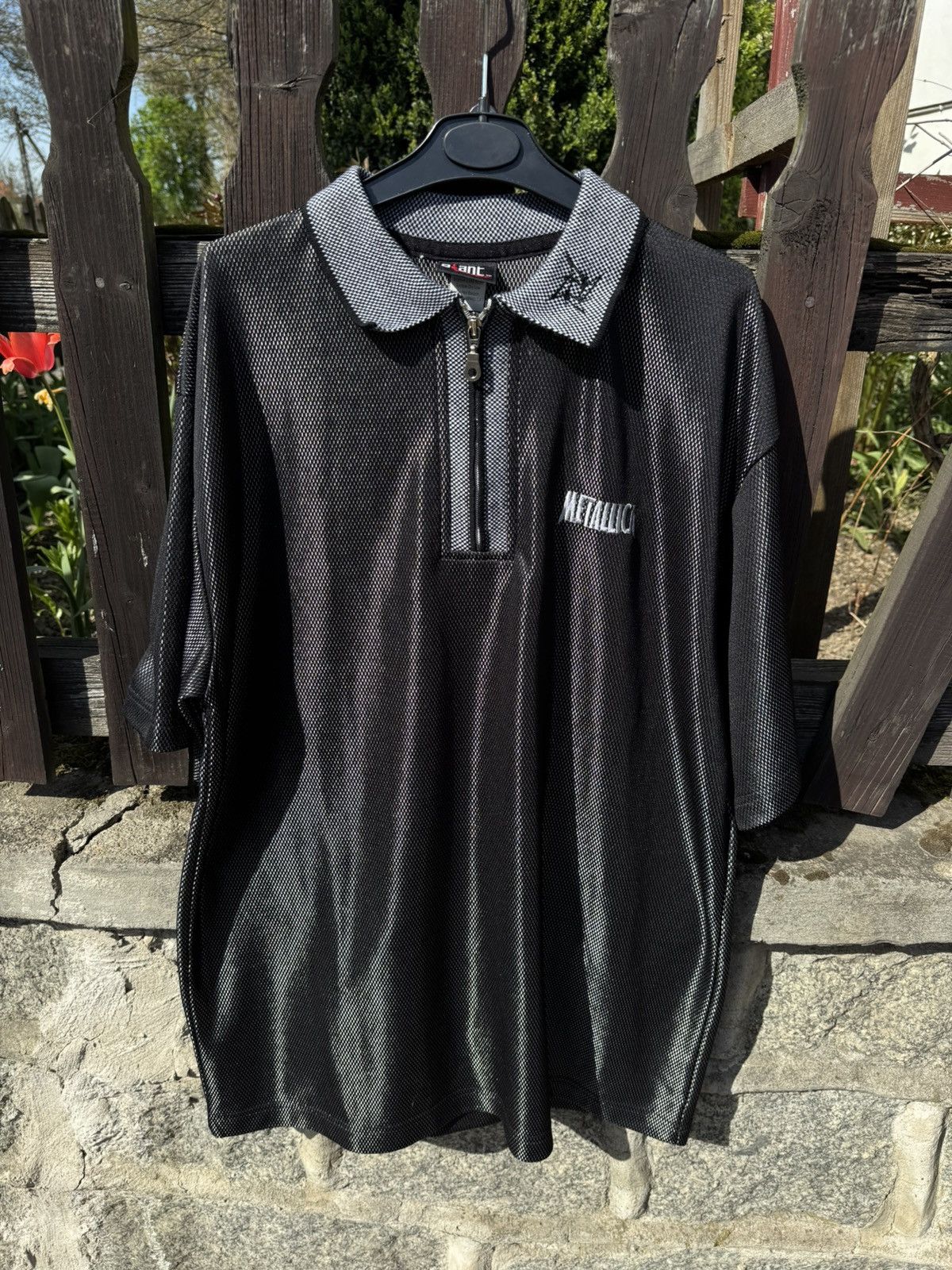 Japanese Brand × Metallica × Vintage Vintage Metallica Silver Mesh Jersey Giant 90s XL Metal Band Size US XL / EU 56 / 4 - 8 Thumbnail