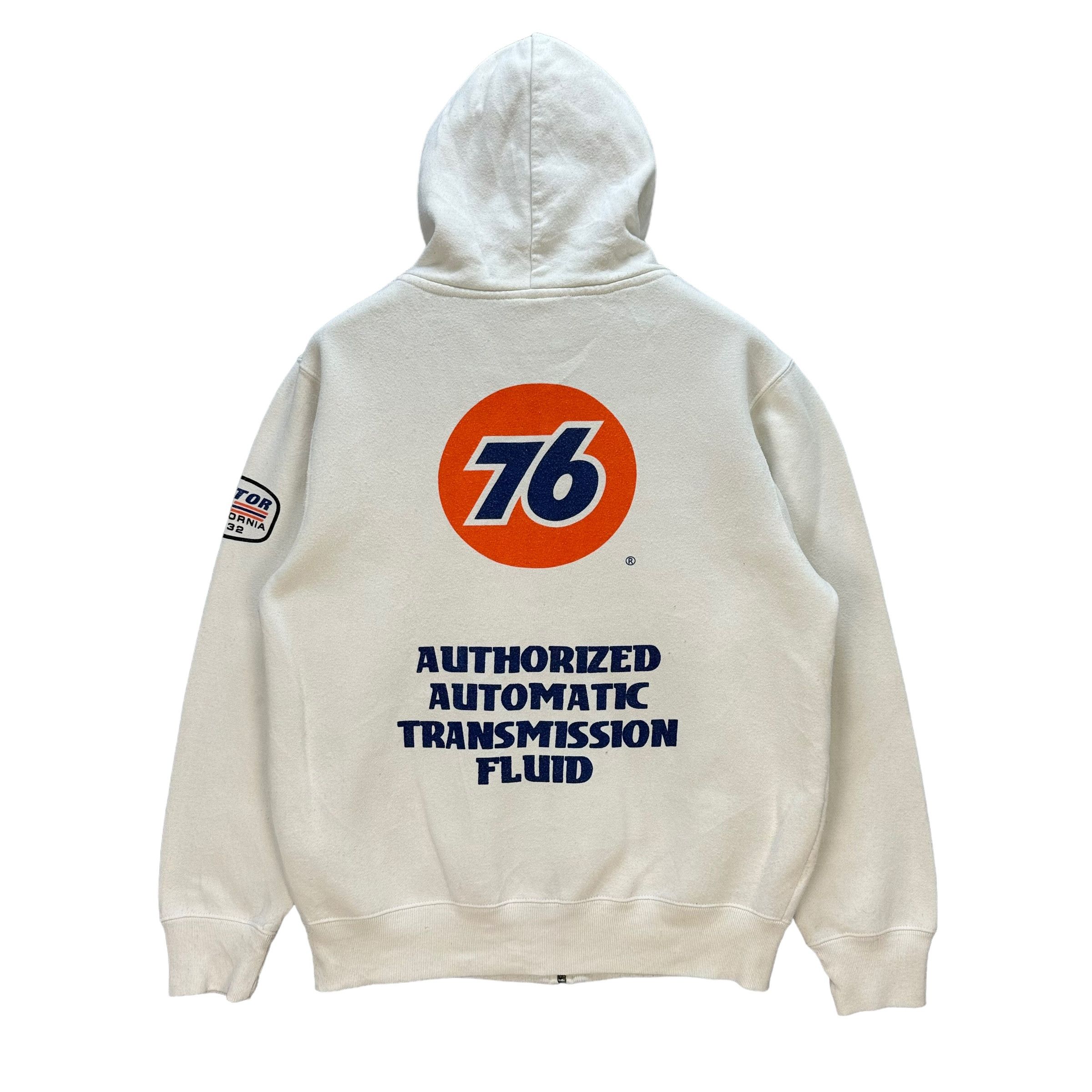 Japanese Brand 76 LUBRICANTS Big Logo Zipper Hoodie Sweatshirt #A4-0097 Size US M / EU 48-50 / 2 - 1 Thumbnail