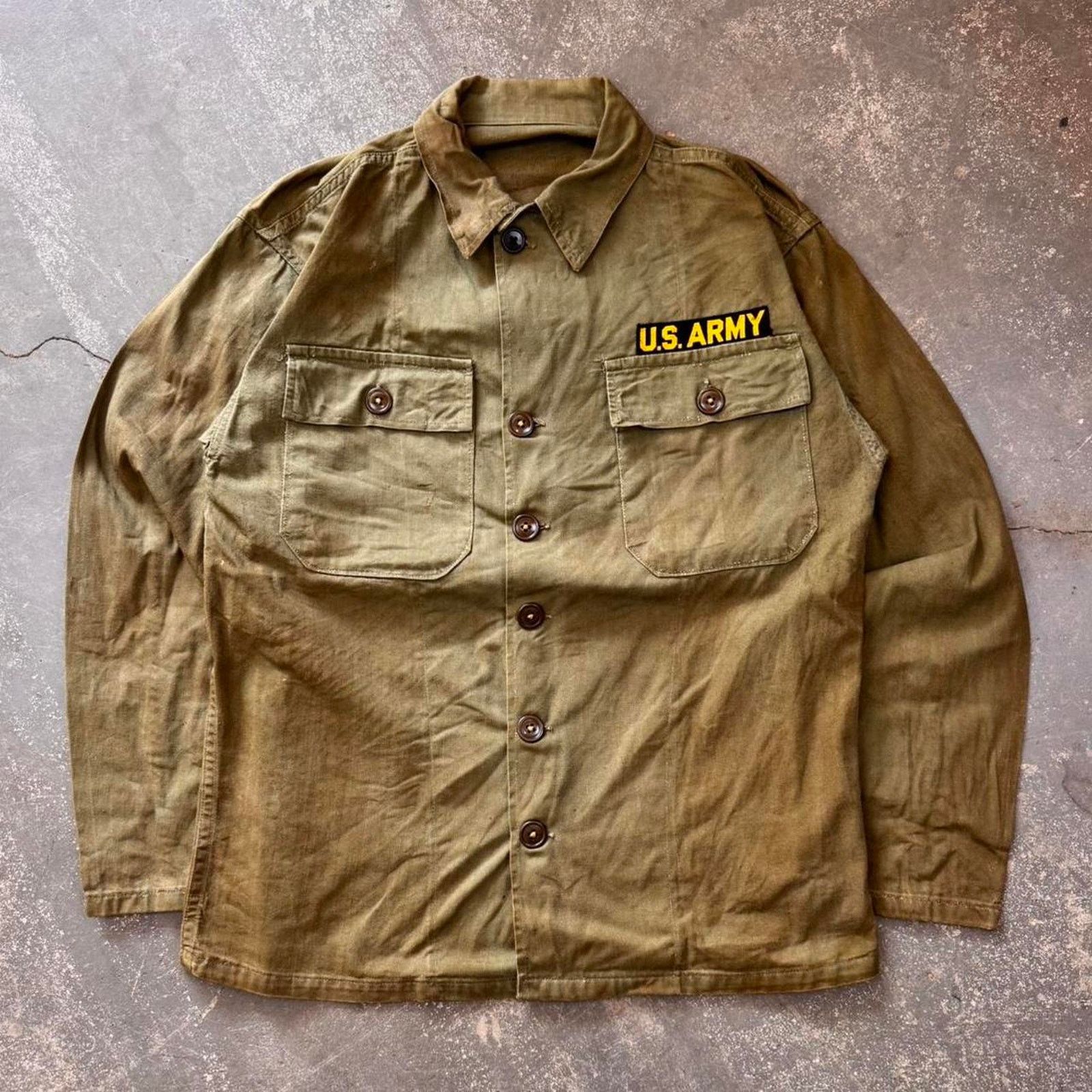 1960’s U.S Army Green HBT top