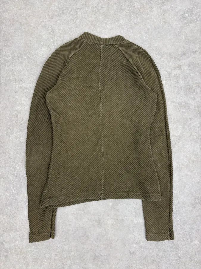 Dries Van Noten 2000s Dries Van Noten Classy Minimalist Khaki Sweater Size S / US 4 / IT 40 - 6 Thumbnail