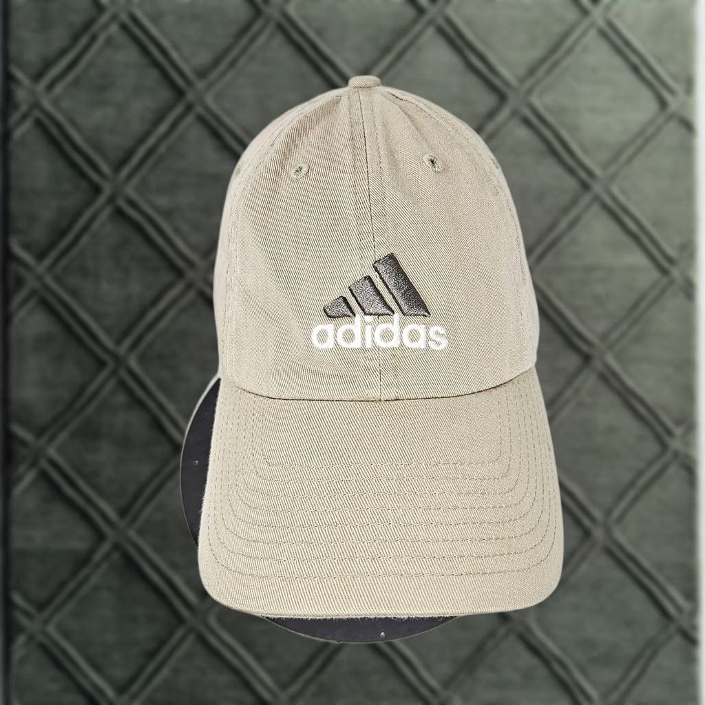 Adidas Adidas Hat Baseball Cap One Size Beige Mens Climalite Twill Logo Strap Back Cap Size ONE SIZE - 1 Thumbnail