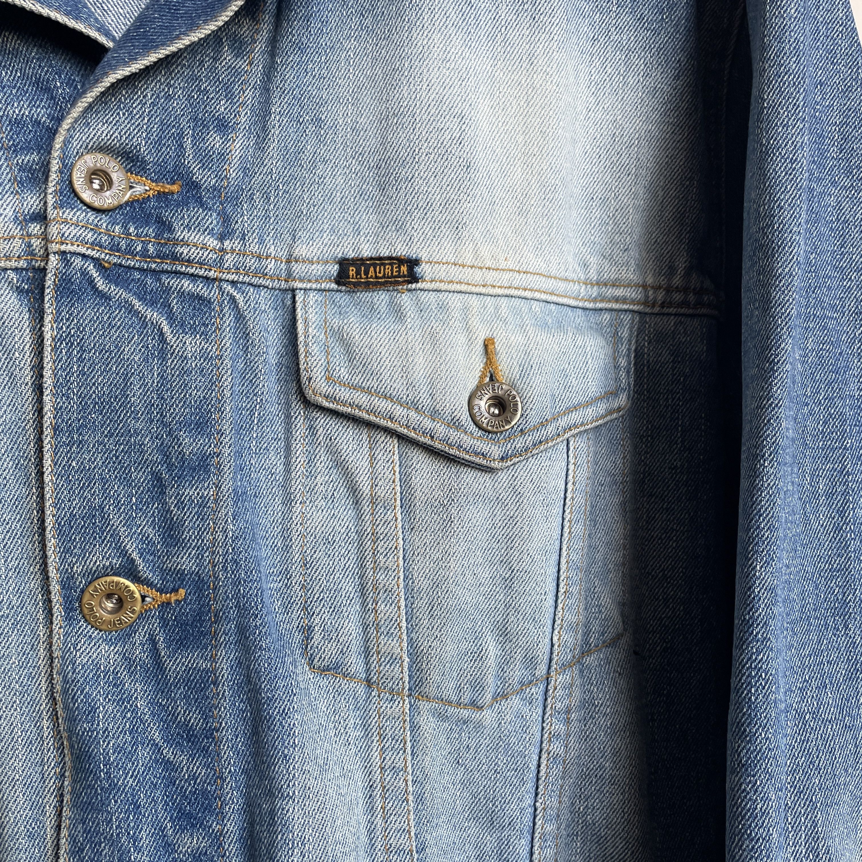Polo Ralph Lauren Polo Ralph Lauren Extreme Sandblast Vintage 90s Denim Jacket Size US XL / EU 56 / 4 - 7 Thumbnail