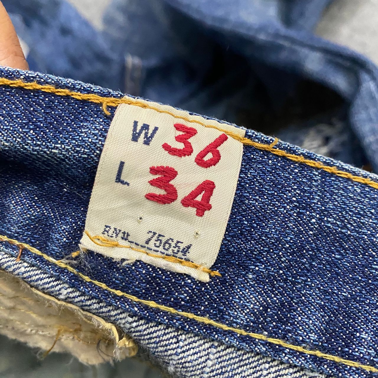 If Six Was Nine 💥Best Offer💥Vintage Ezra Fitch Patchwork Denim Size US 34 / EU 50 - 17 Thumbnail