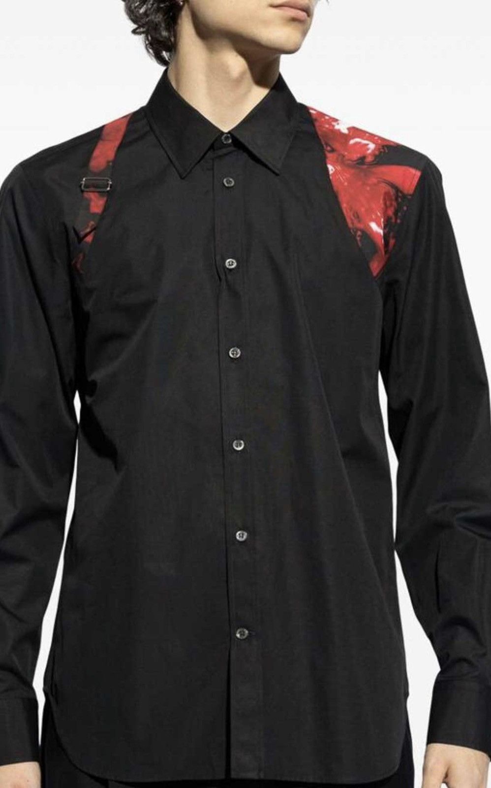 Alexander McQueen Harness cotton poplin shirt size 15++ Size US M / EU 48-50 / 2 - 1 Thumbnail