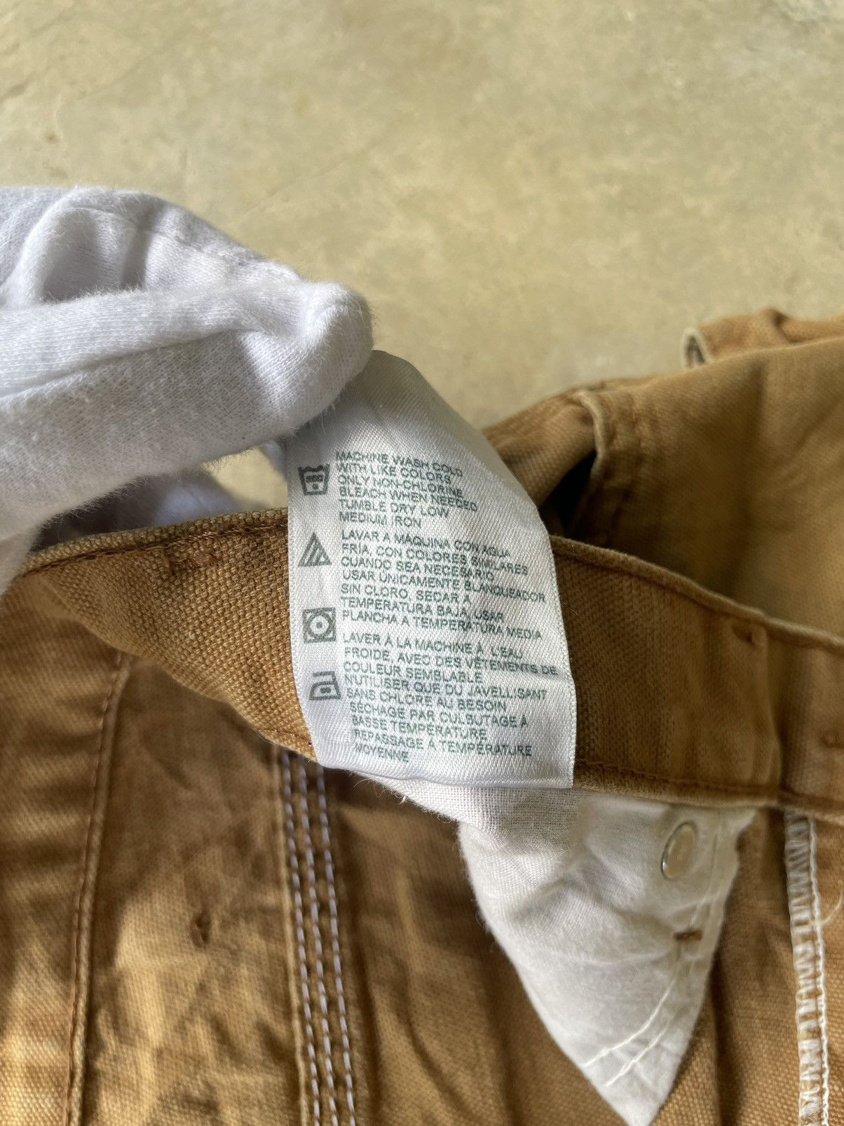 Dickies Vintage 90s Dickies Carpenter Distressed Canvas Straight Size US 33 - 12 Thumbnail