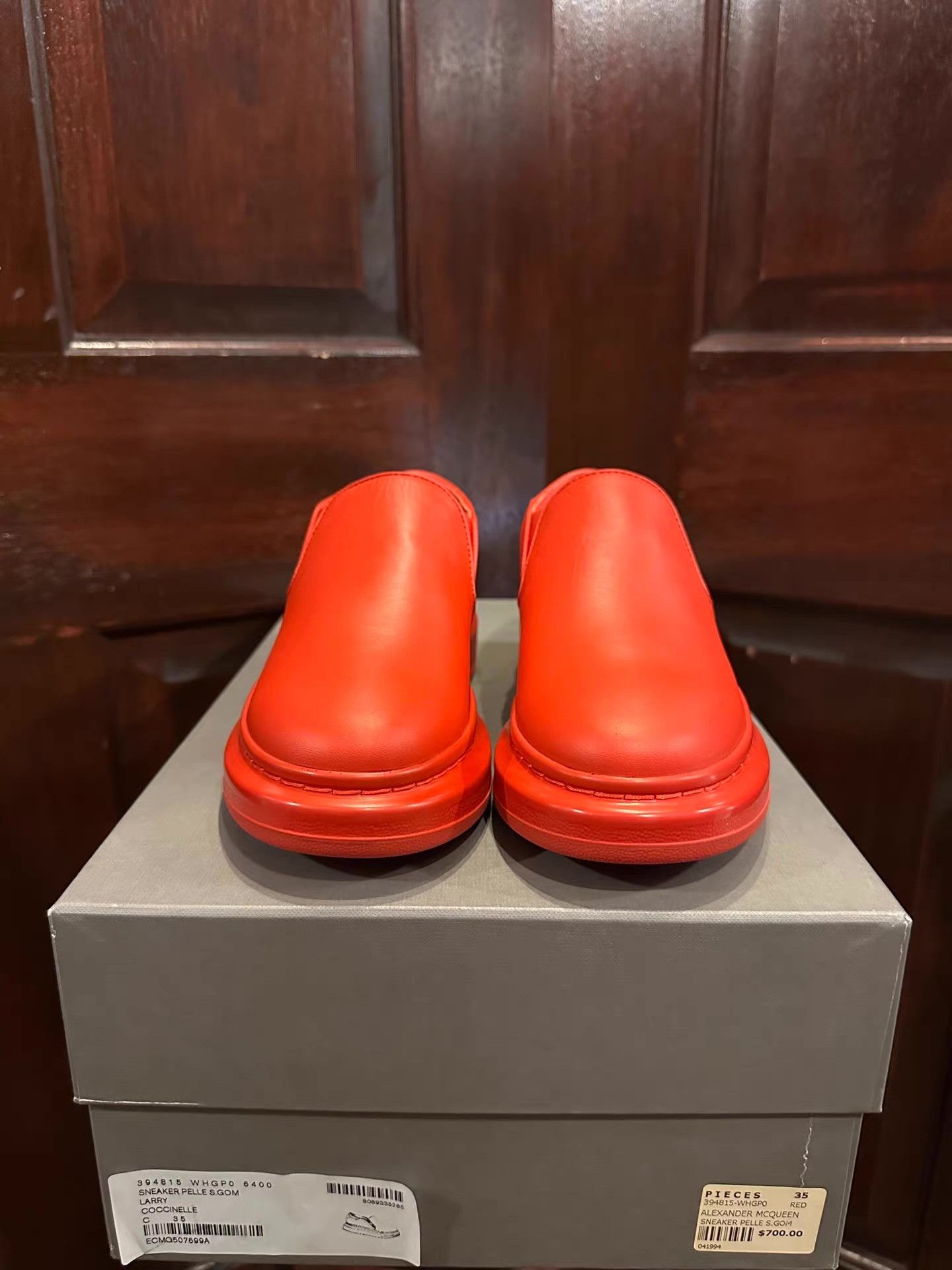 Alexander McQueen Alexander McQueen Platform Slip‑Ons, Calfskin Ｑ25 Size US 7 / IT 37 - 1 Thumbnail