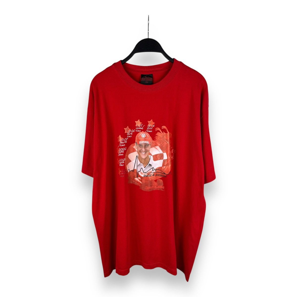 Ferrari × Vintage Michael Schumacher Pulse Passion F1 Time Champion T-Shirt Size US XXL / EU 58 / 5 - 1 Thumbnail