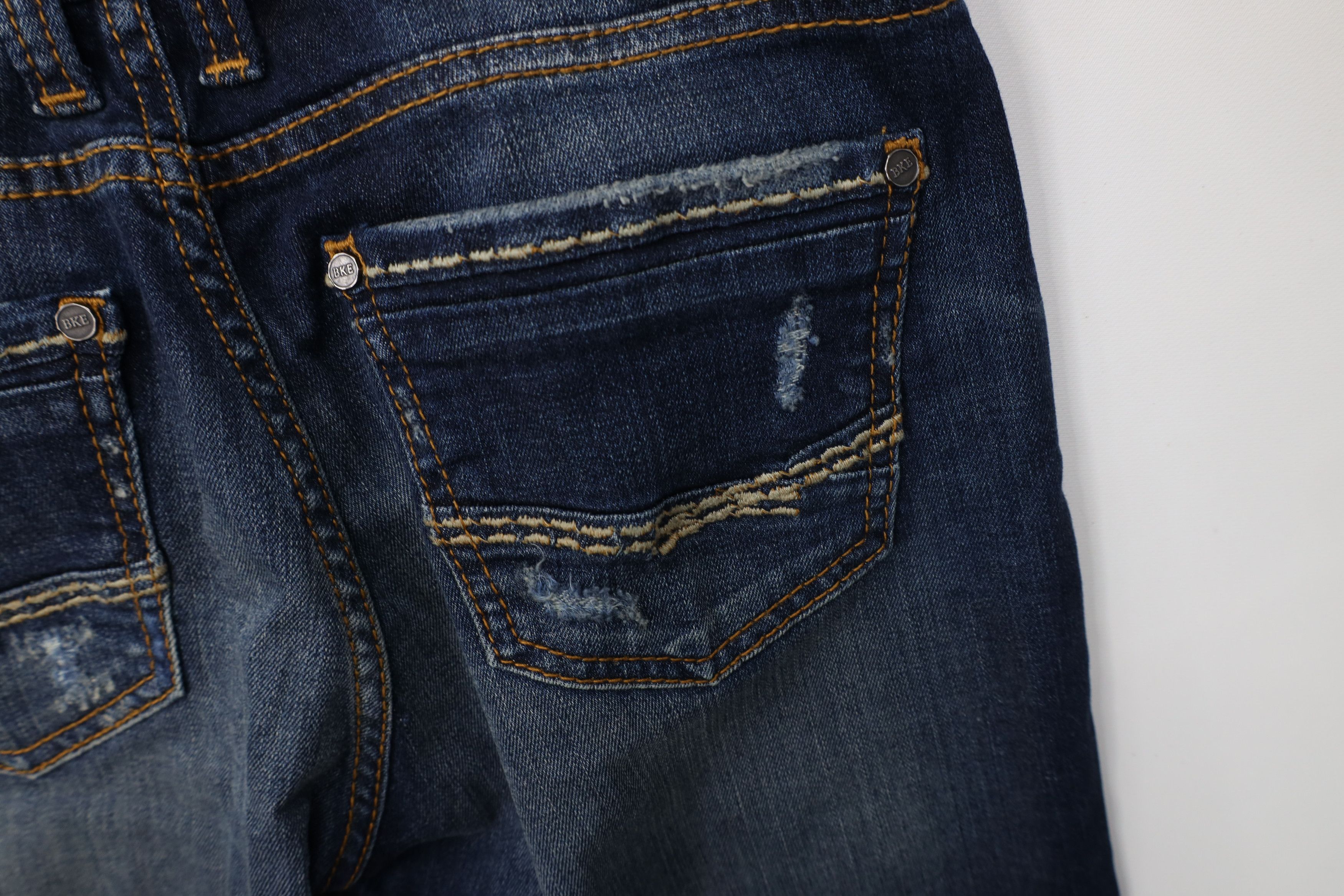 Vintage Buckle BKE Stitch Stretch Stella Bootcut Denim Jeans Blue Size 27" / US 4 / IT 40 - 12 Thumbnail