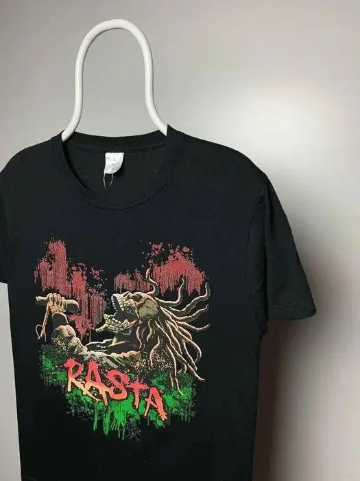 Band Tees Skulls Rasta T-shirts vintage tee size M logo black metal Size US M / EU 48-50 / 2 - 2 Thumbnail