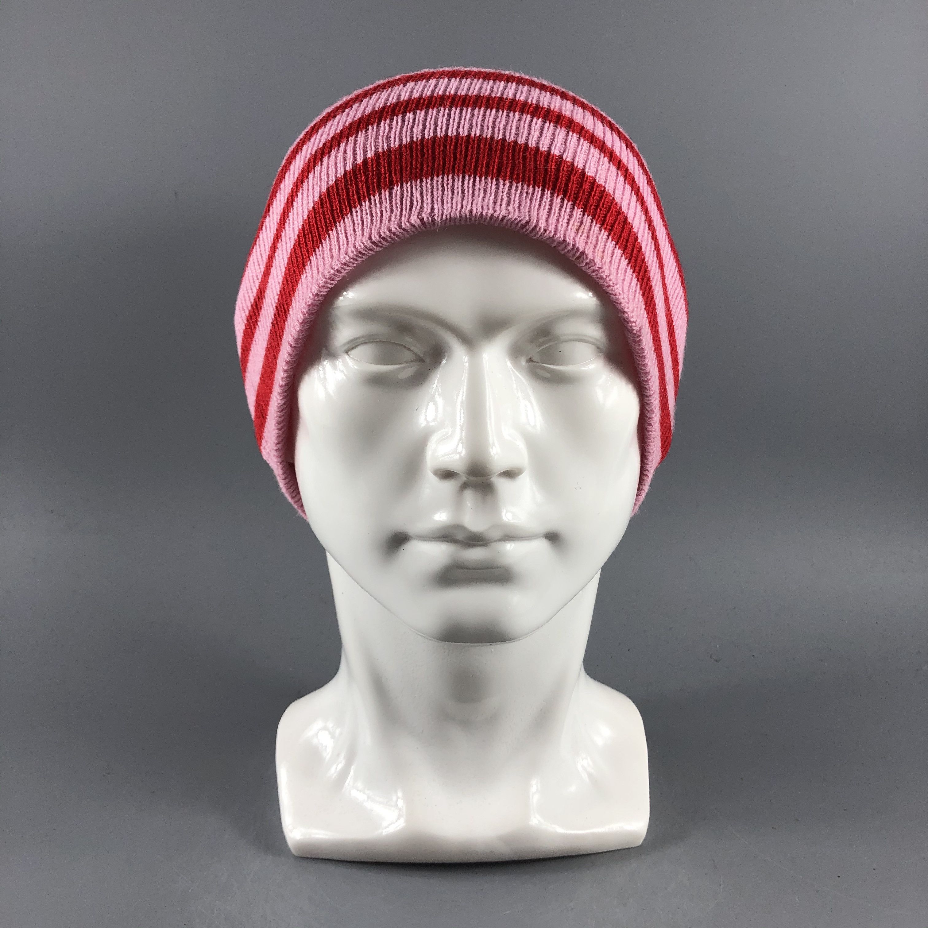 Japanese Brand × Vintage Unknown Stripe Minimalist Beanie Snow Hat Snow Cap -D185 Size ONE SIZE - 1 Thumbnail