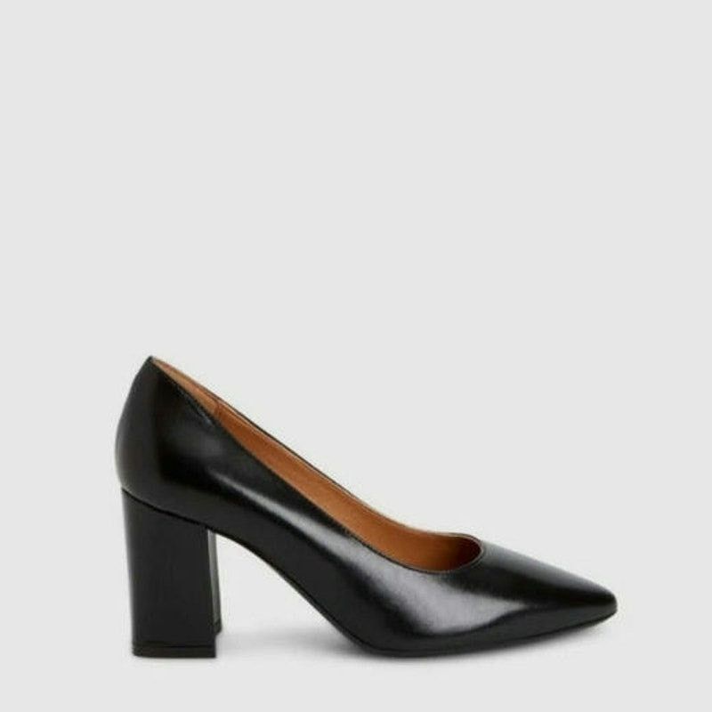 Aquatalia Aquatalia Peony Black Leather Pumps Size 7 Made in Italy Size US 7 / IT 37 - 1 Thumbnail