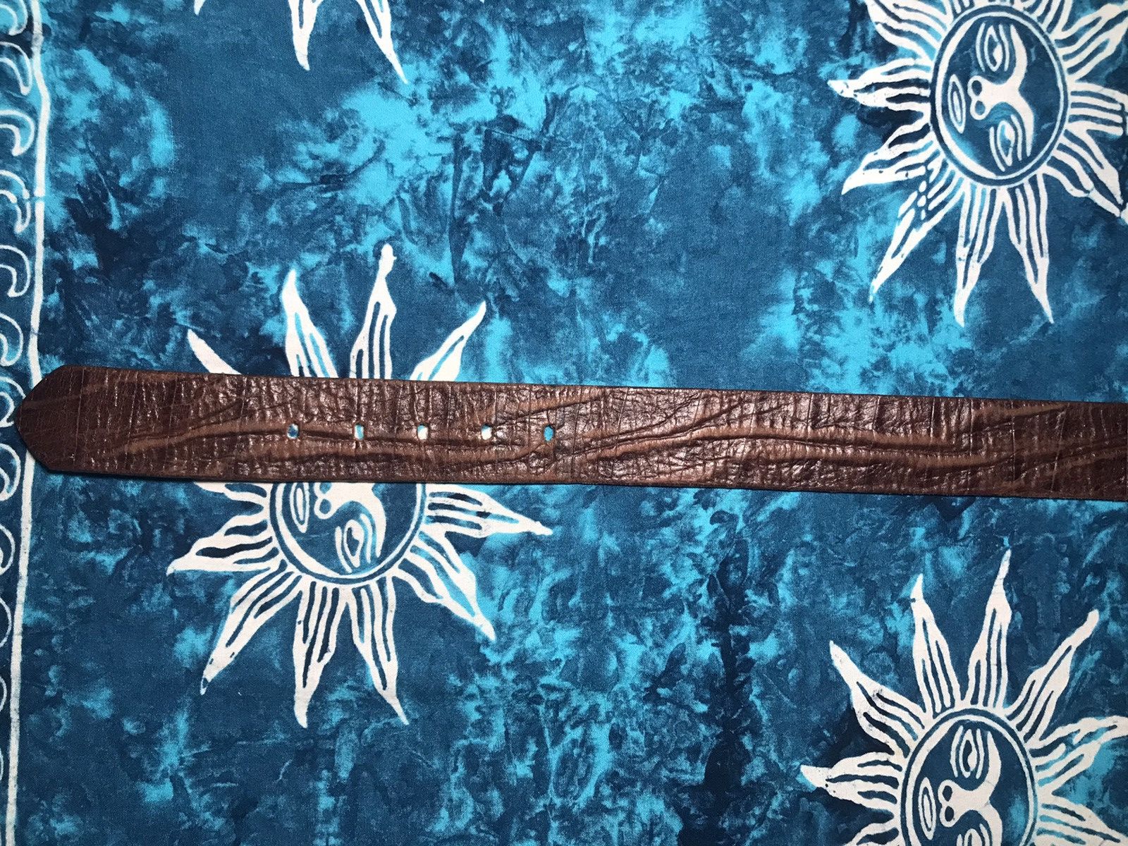 Energie Y2K Vintage Leather Belt Rodeo ENERGIE Size 32 - 6 Thumbnail