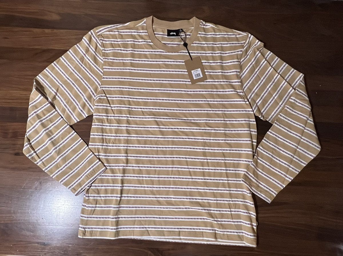 Stussy Stüssy Multicolor Striped Long Sleeve Crew Neck XL