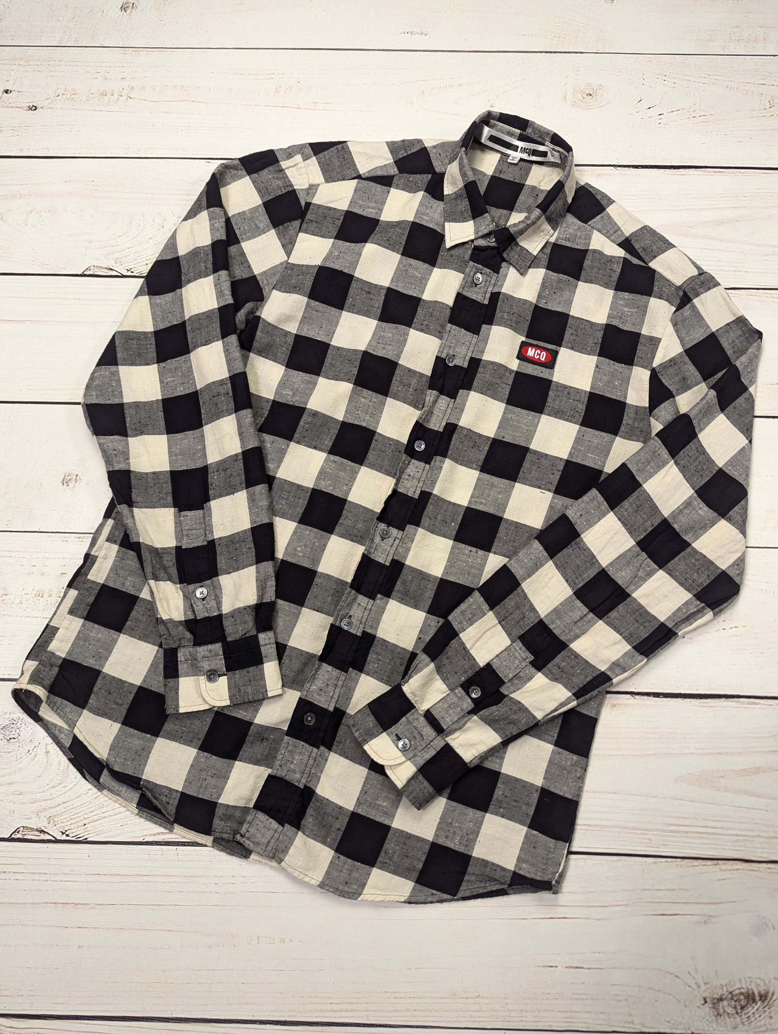 Alexander McQueen Alexander McQueen Pocket Check Long Sleeve Shirt Size 50 Size US M / EU 48-50 / 2 - 1 Thumbnail