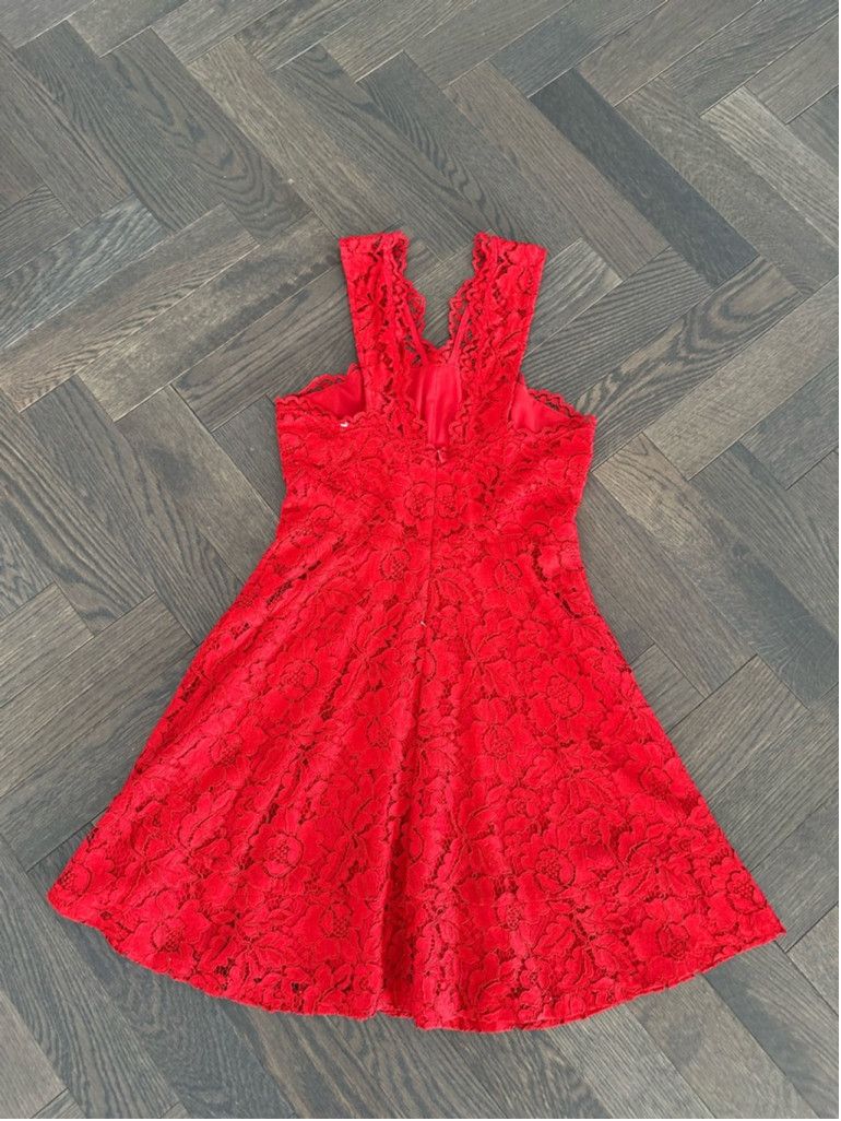 Sandro Women's Sandro Red Lace Dress Size 3 Size L / US 10 / IT 46 - 5 Thumbnail