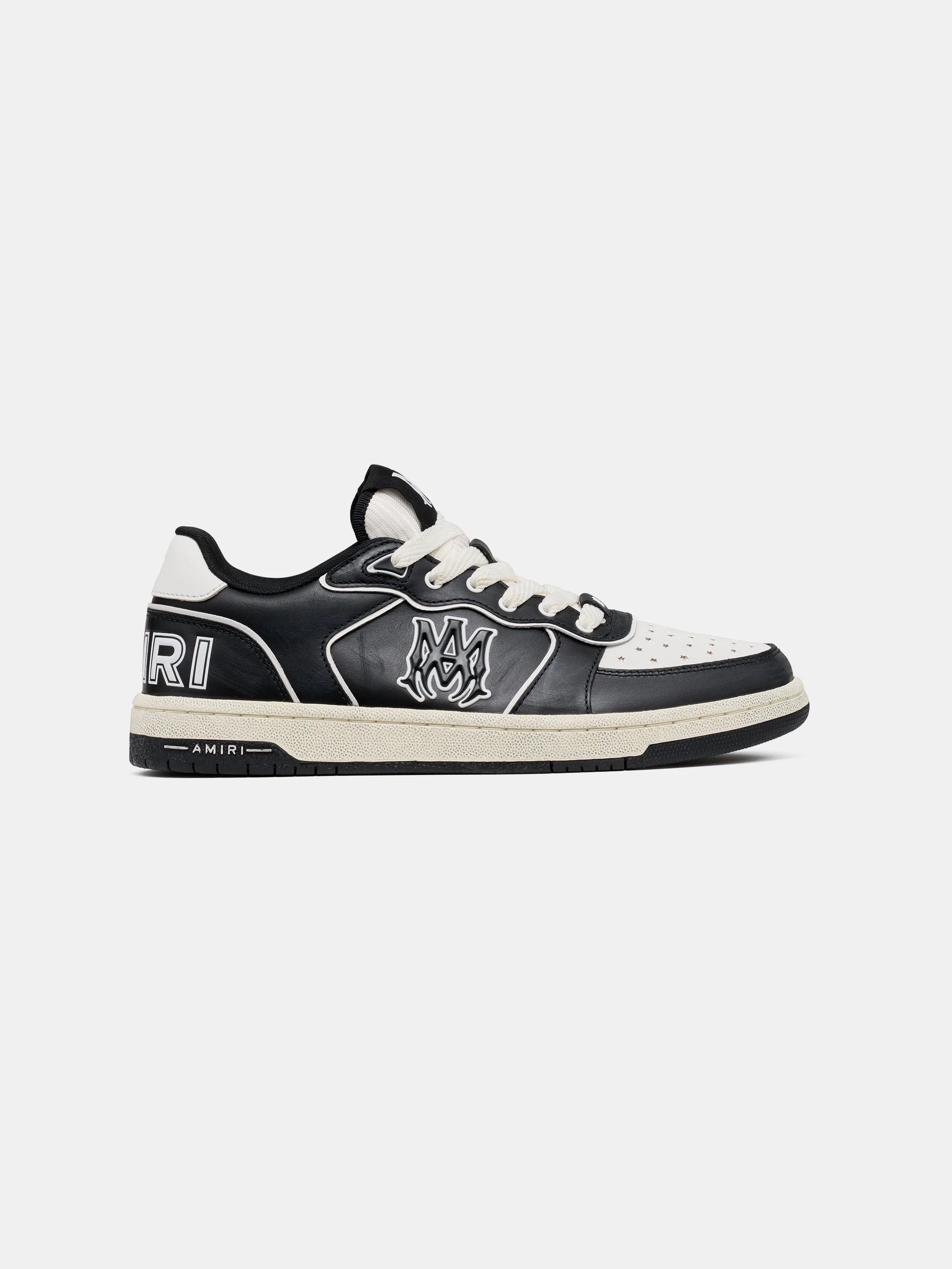 Amiri os11x0326 Newport Sports Sneakers in Black/White Size US 8 / EU 41 - 1 Thumbnail