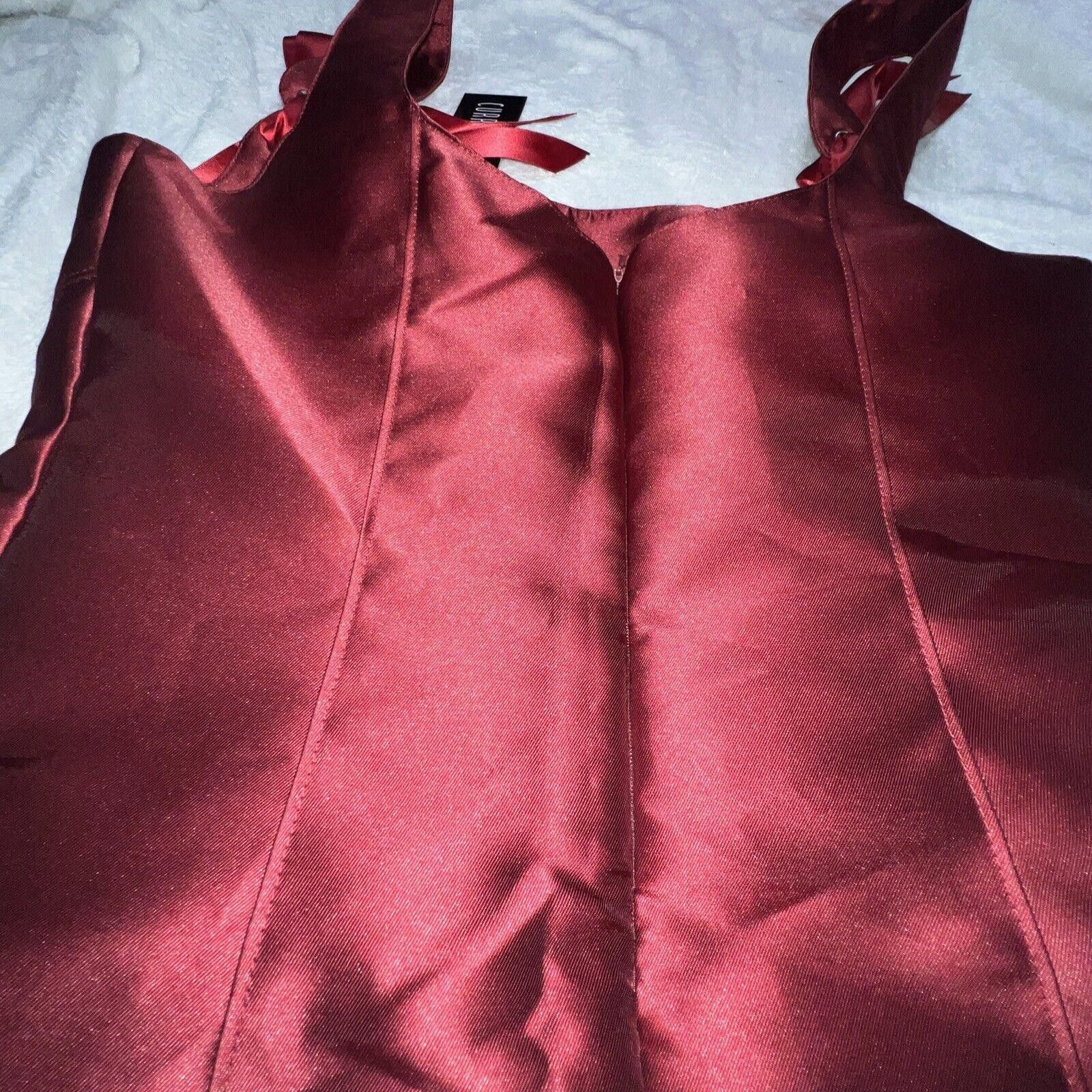 Designer L Red Pixie Stardust Miss Dress Burgundy Current Mood Size L / US 10 / IT 46 - 5 Thumbnail