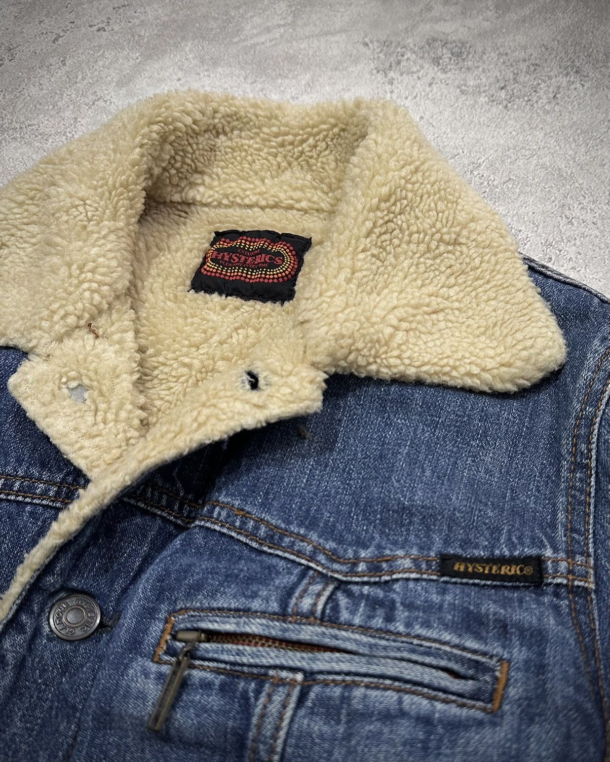 Hysteric Glamour 2000s Hysteric Glamour Sherpa Denim Jacket Size US S / EU 44-46 / 1 - 6 Thumbnail