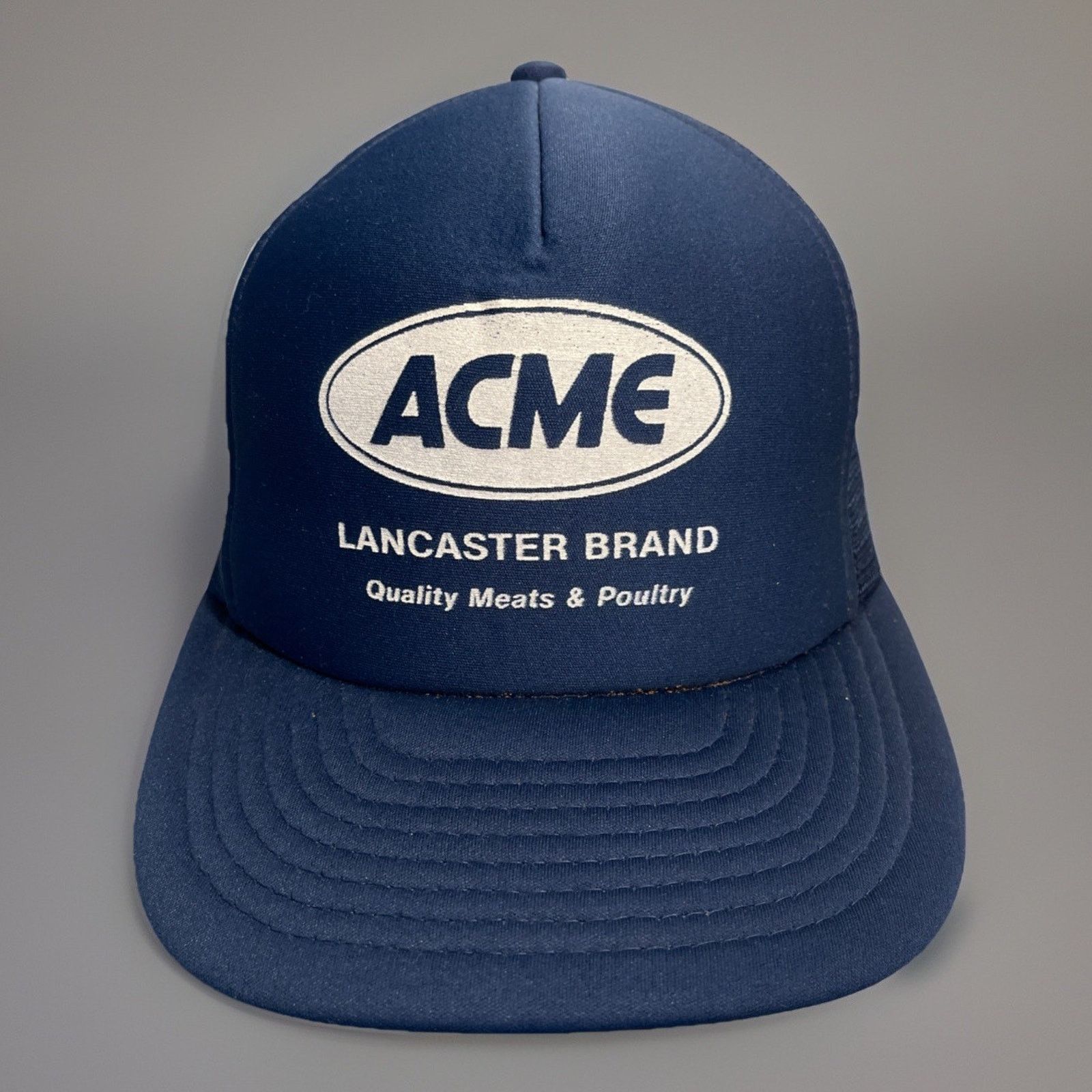 Vintage Vtg 1980’s Trucker Hat Snapback Cap ACME Lancaster Brand 1 Size ONE SIZE - 1 Thumbnail