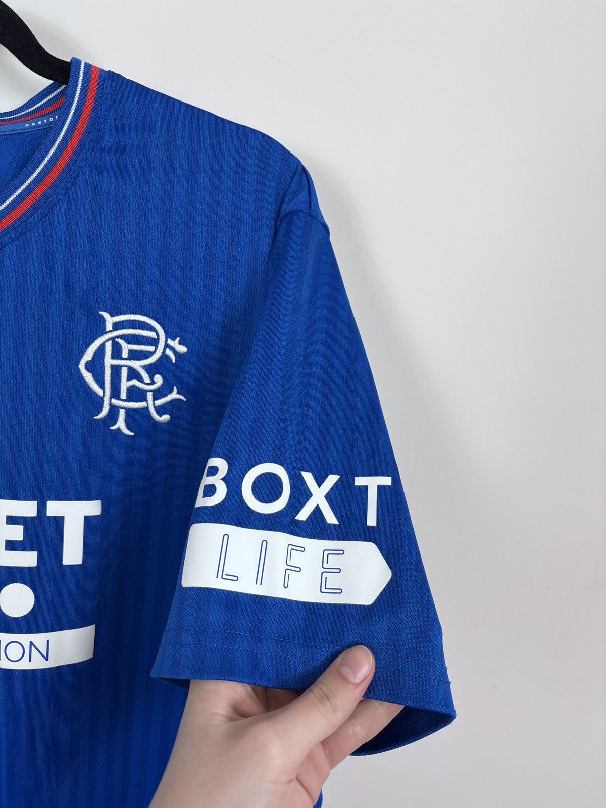 Castore Castore Rangers FC 2023/2024 Home Football Soccer Jersey Size US XL / EU 56 / 4 - 12 Thumbnail