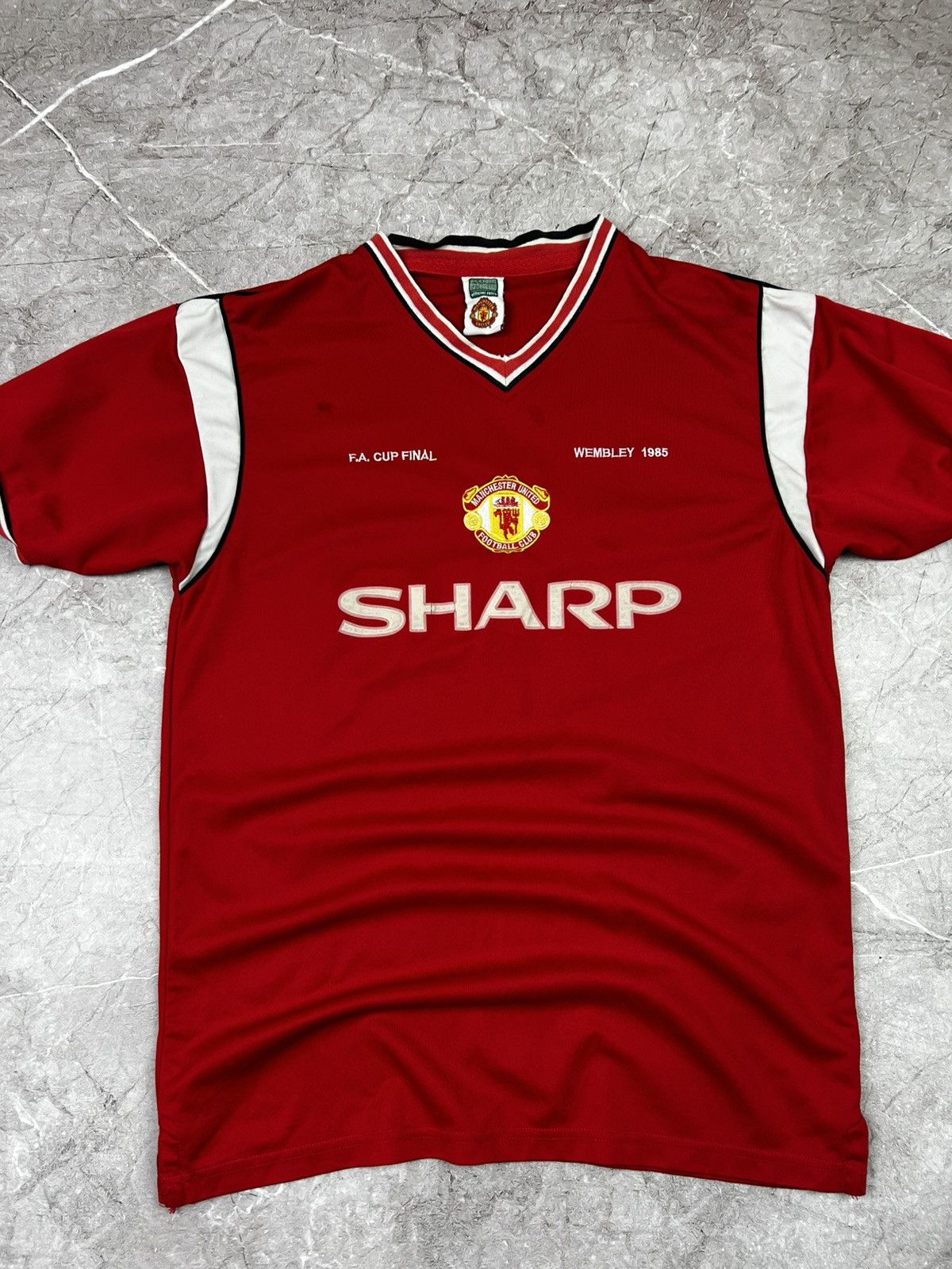 Adidas × Vintage Vintage Manchester United Scora Draw Jersey 90s Size US M / EU 48-50 / 2 - 2 Thumbnail
