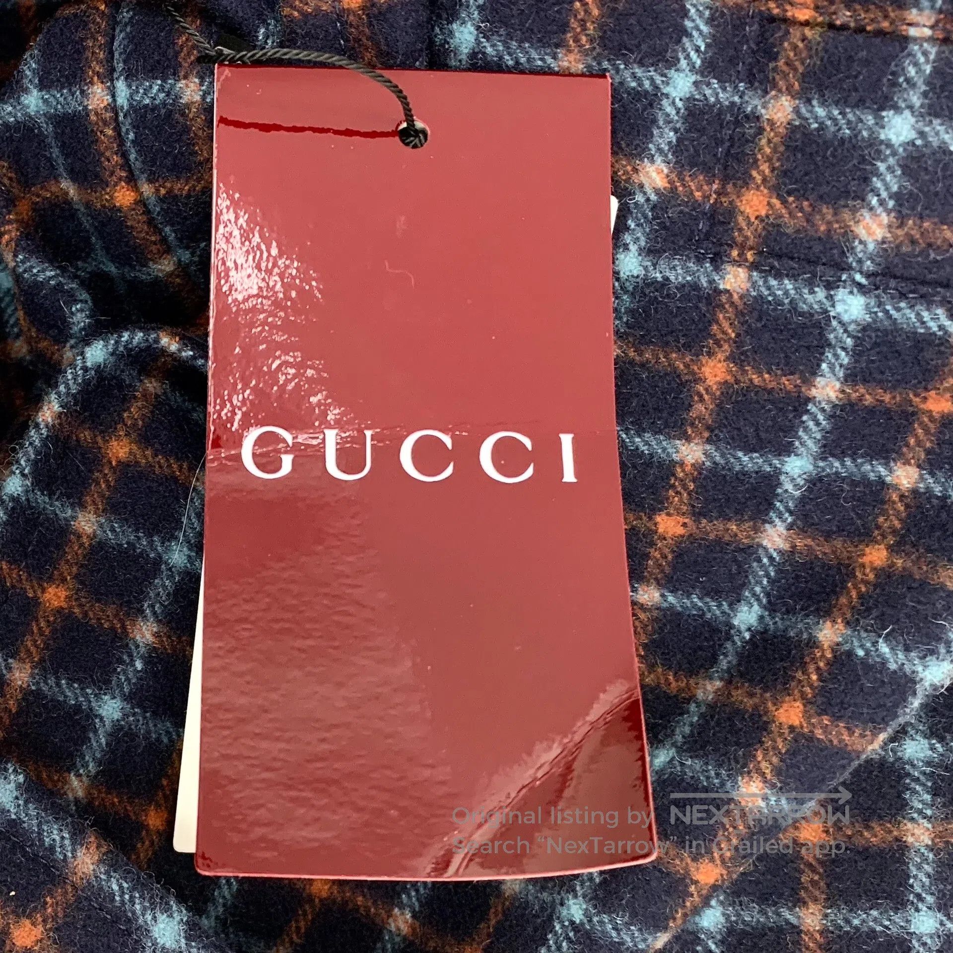 Gucci Guicci Multicolor double G embroidery plaid wool lapel sin Size US S / EU 44-46 / 1 - 7 Thumbnail
