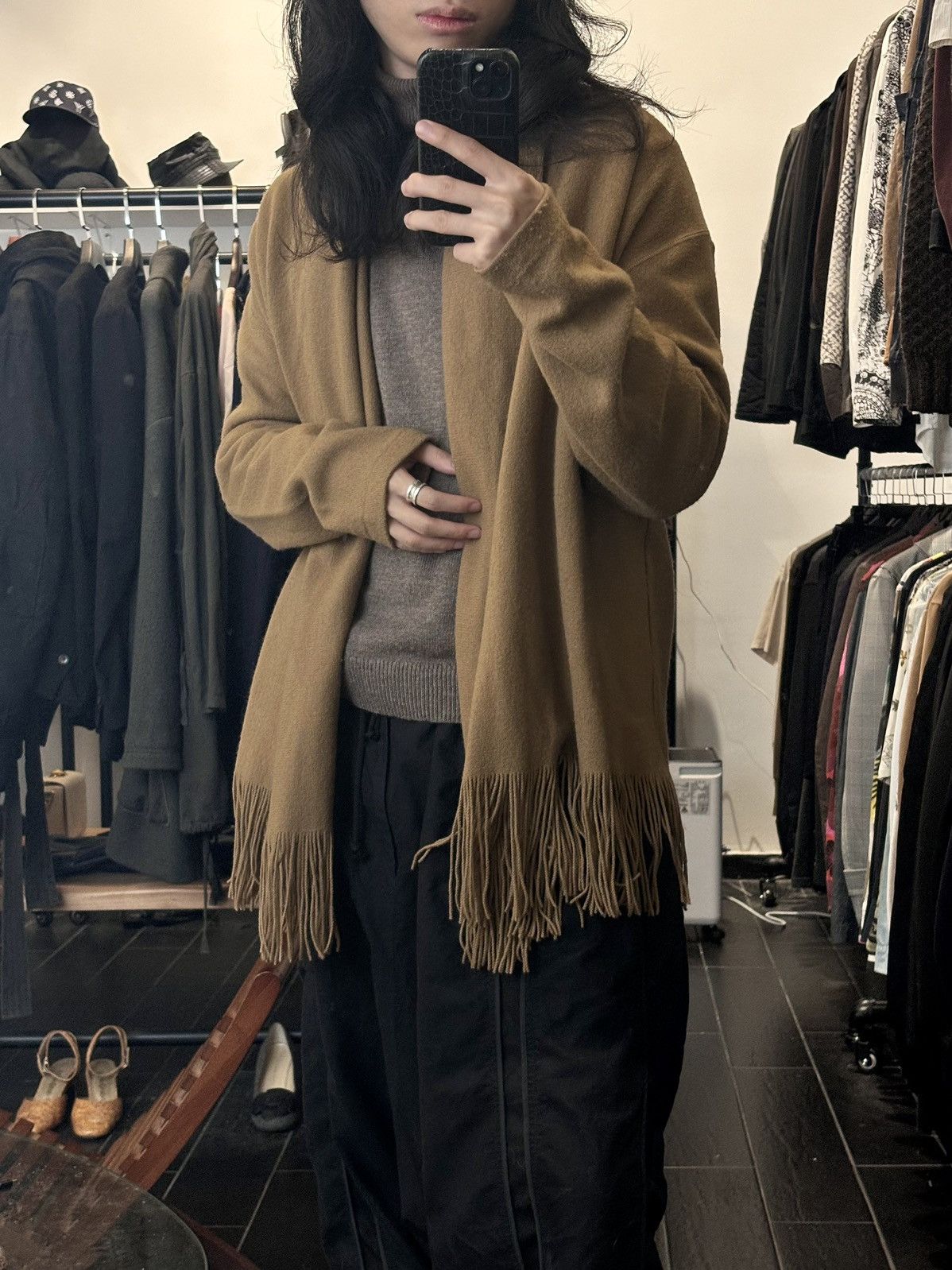 Yohji Yamamoto Yohji Yamamoto | 80’s Marumoji Period Fringe Coat Size US M / EU 48-50 / 2 - 2 Thumbnail