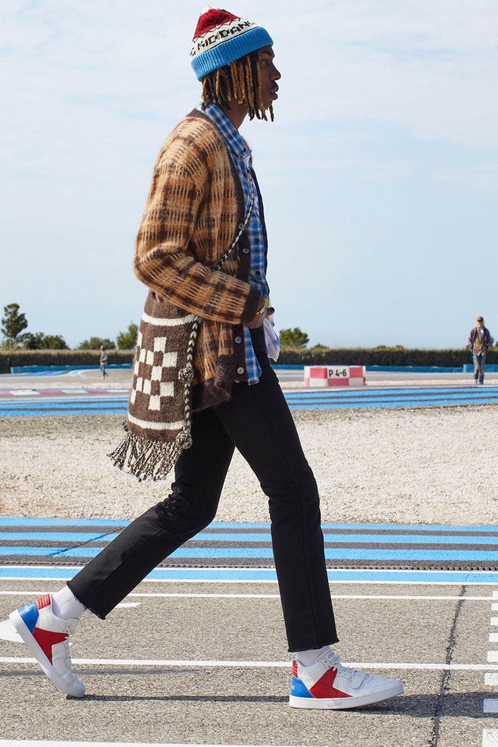 Celine CELINE BY HEDI SLIMANE 21SS DANCING KID FAIR ISLE BEANIE Size ONE SIZE - 7 Thumbnail