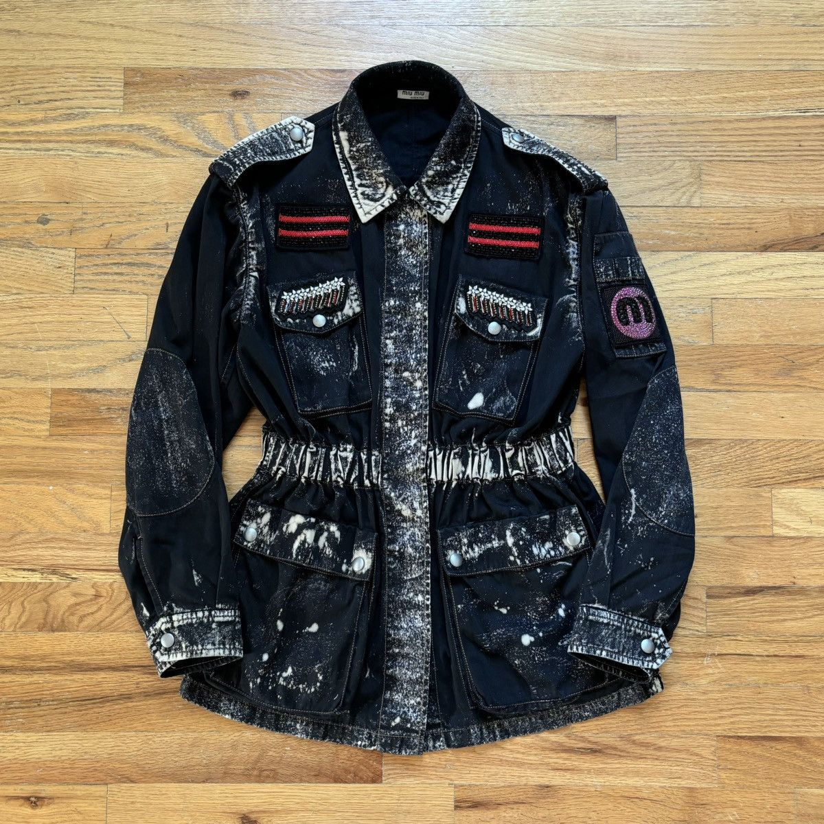 Miu Miu Cruise 2018 Embellished M65 Field Jacket Size M / US 6-8 / IT 42-44 - 1 Thumbnail