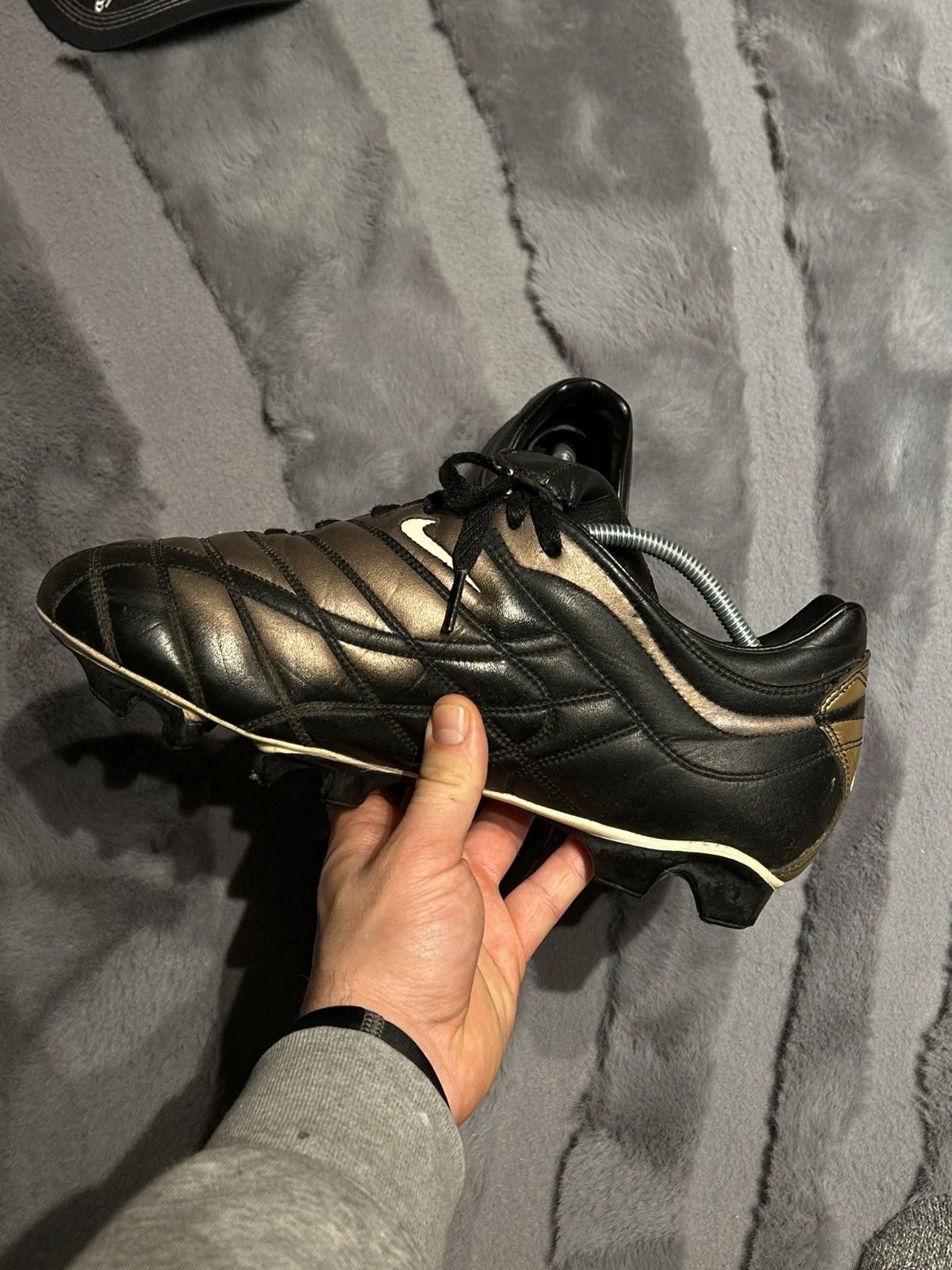 Nike Vintage Nike Total 90 Zoom Air FG Bronze Football Soccer Size US 9.5 / EU 42-43 - 4 Thumbnail
