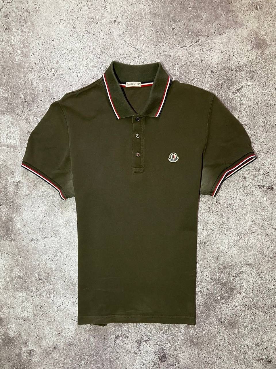 Moncler Moncler Green Polo T-Shirt Basic small logo Size US M / EU 48-50 / 2 - 1 Thumbnail