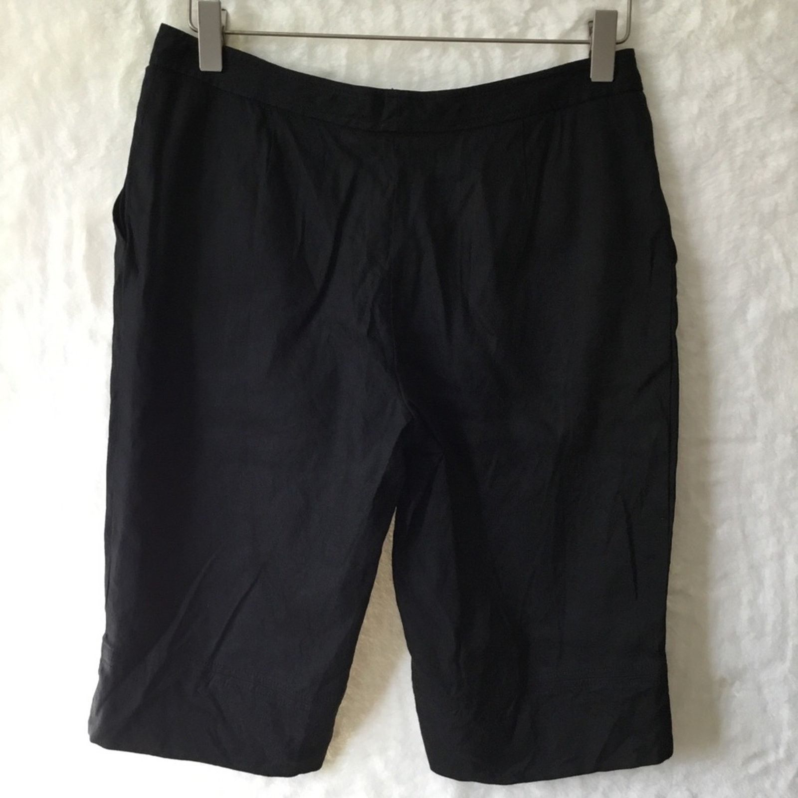 Other David Meister Black Bermuda Linen Shorts Size 26" / US 2 / IT 38 - 7 Thumbnail