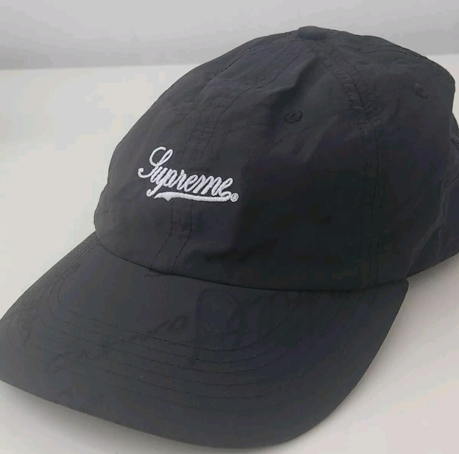 Stone Island × Supreme Supreme x Stone Island Cap 6 Pan Black