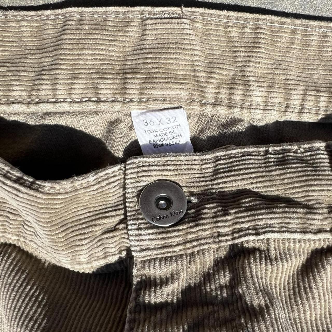 Calvin Klein Y2K Calvin Klein Tan Brown Corduroy Pants Size US 36 / EU 52 - 3 Thumbnail