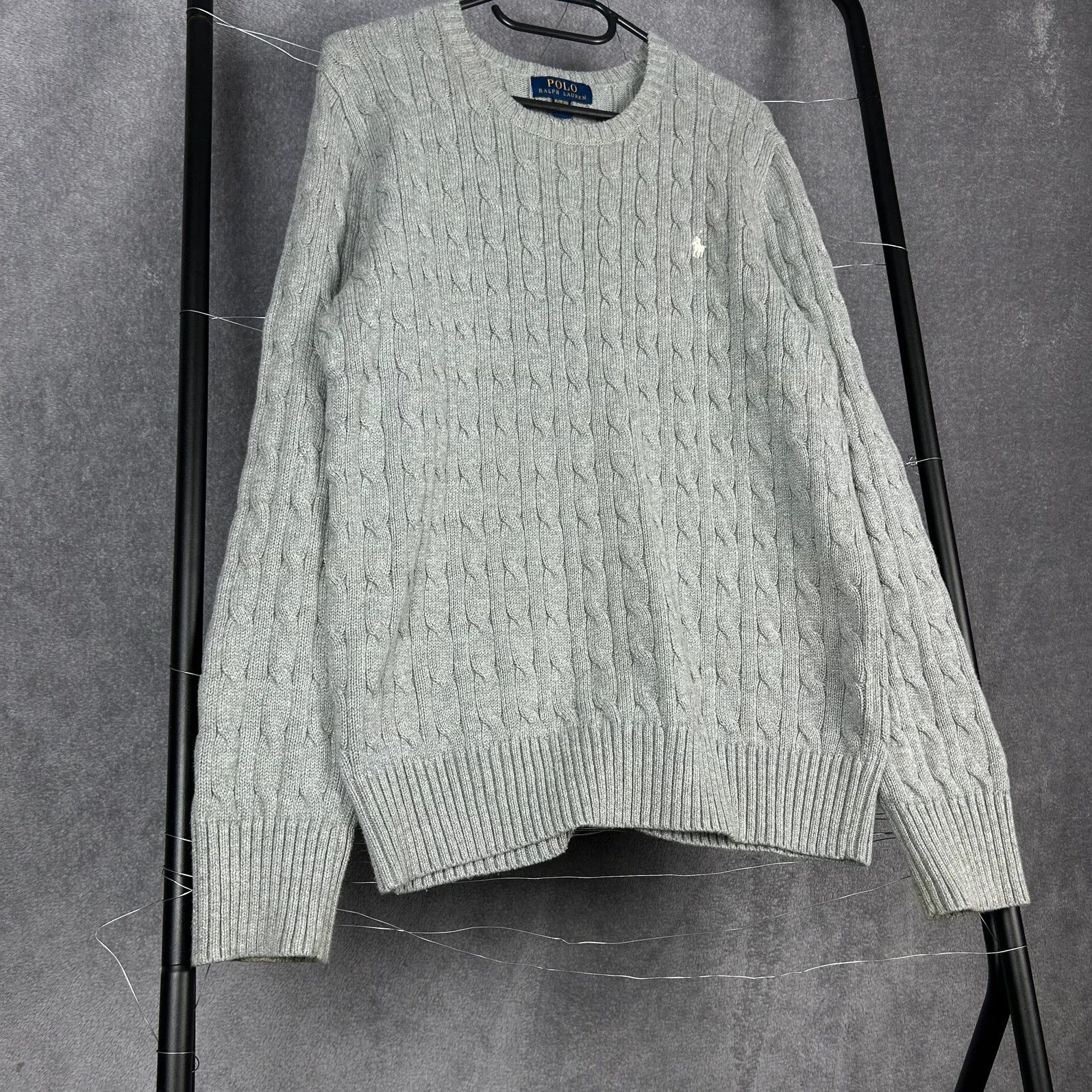 Polo Ralph Lauren × Ralph Lauren Ralph Lauren knitwear grey Y2K mini logo pony old money Size XL / US 12-14 / IT 48-50 - 4 Thumbnail