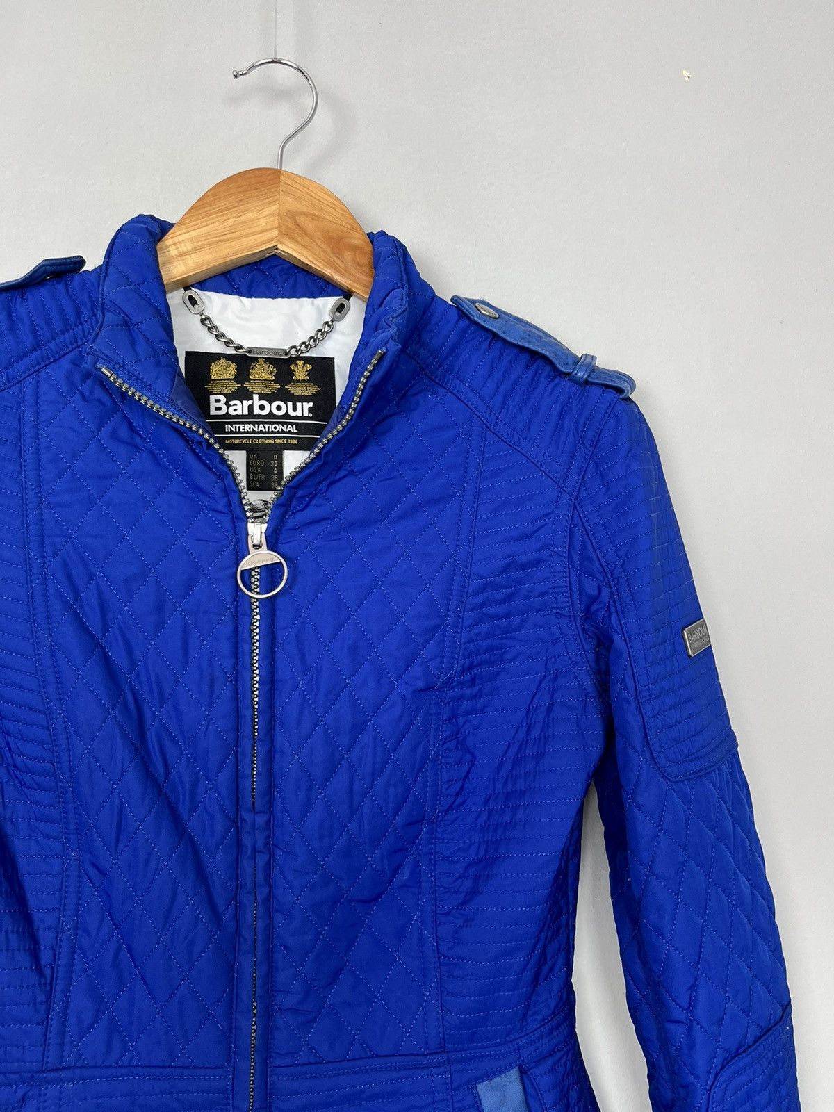 Barbour Barbour International Black Streak Nylon Quilted Jacket Size S / US 4 / IT 40 - 4 Thumbnail