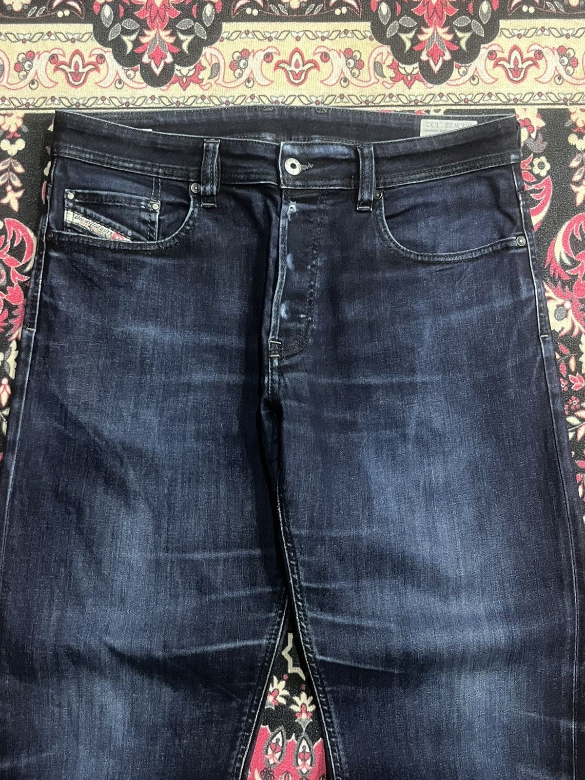 Diesel Vintage Diesel Larkee Indigo Washed Relaxed Jeans Size US 32 / EU 48 - 4 Thumbnail