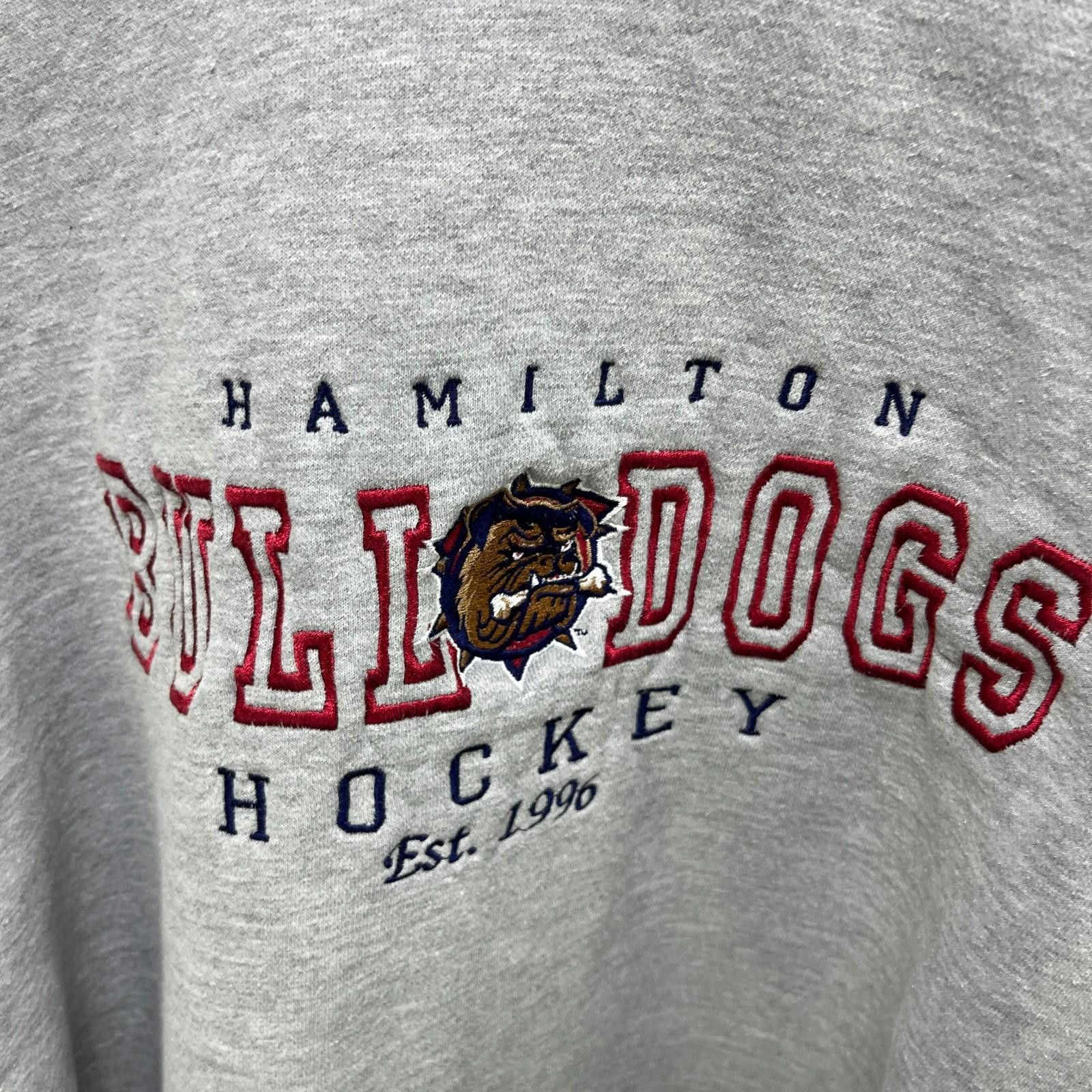 Vintage Vintage 90s Hamilton Bulldogs Hockey Hoodie XL Size US XL / EU 56 / 4 - 8 Thumbnail