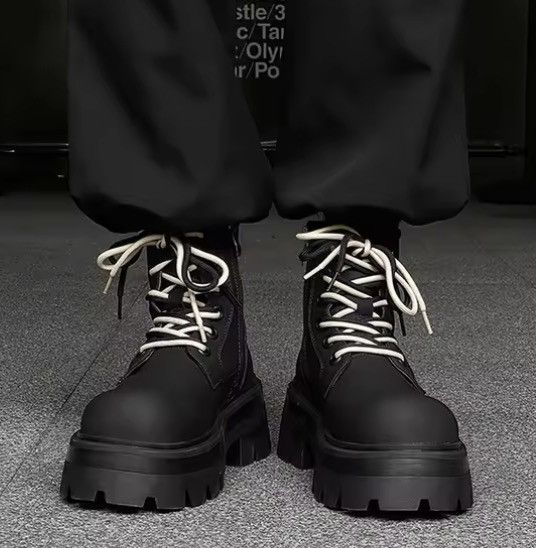 Japanese Brand Black Combat Boots Size US 9 / EU 42 - 8 Thumbnail