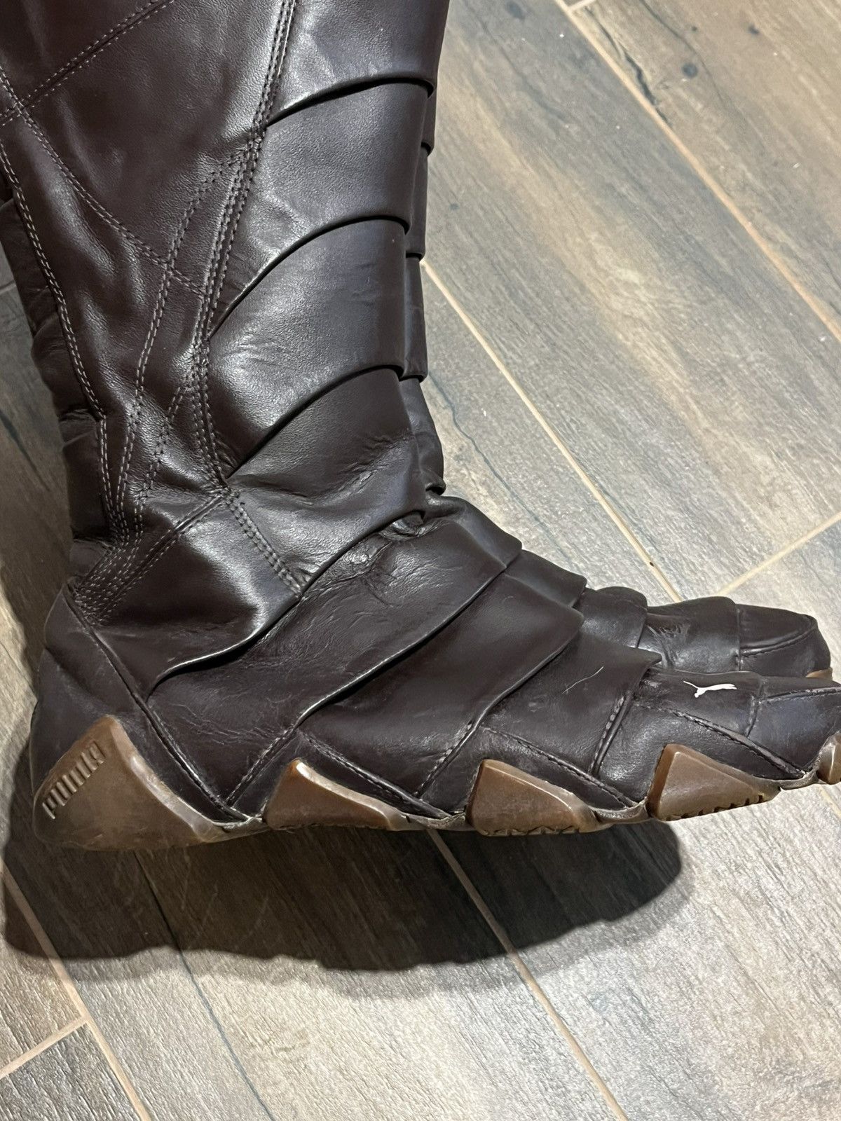 Puma × Vintage Vintage Puma Satori Alto avant garde black Japanese boots Size US 10 / IT 40 - 4 Thumbnail