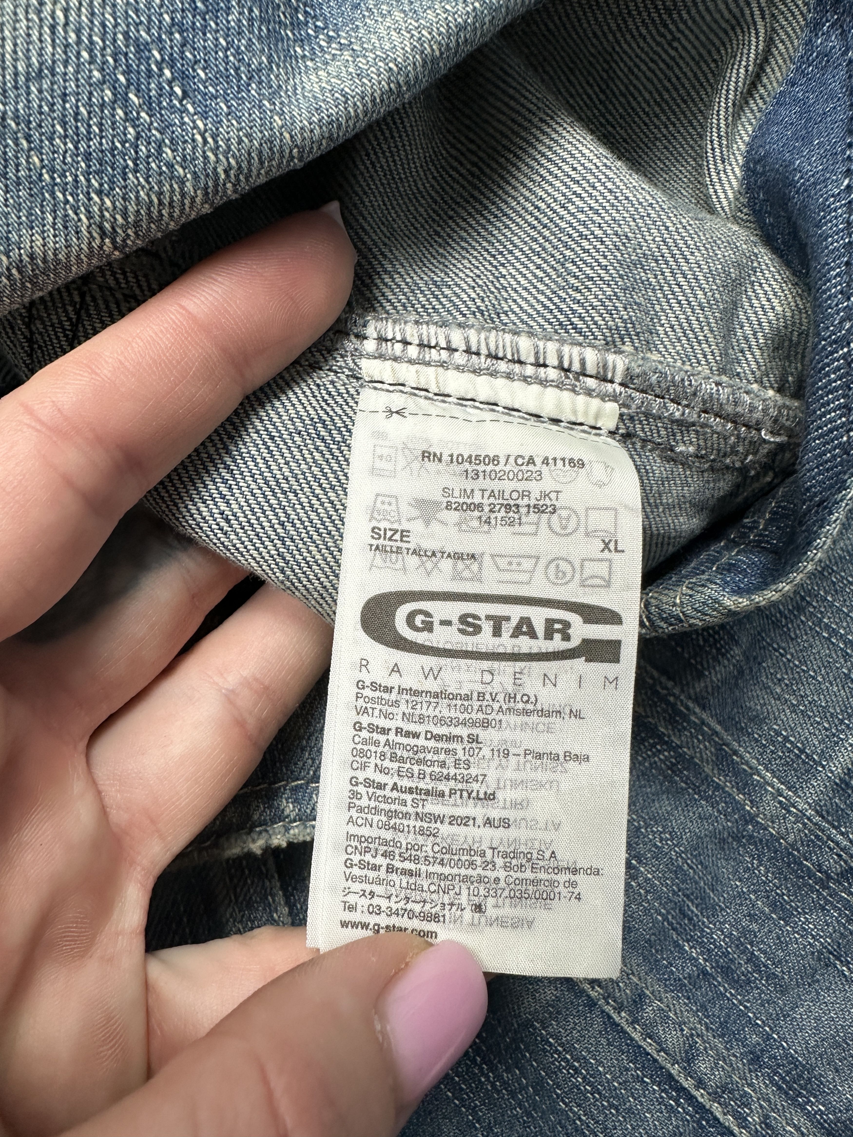 G-Star G Star Raw Vintage Mens Slim Tailor Denim Jacket Size US XL / EU 56 / 4 - 6 Thumbnail
