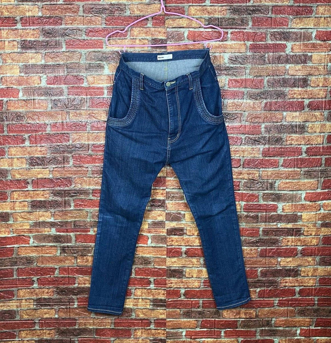 Issey Miyake × Ne-Net NET NET BY ISSEY MIYAKE DENIM MUSHROOM LOGO HIGHRISE SLIMFIT Size US 29 - 1 Thumbnail