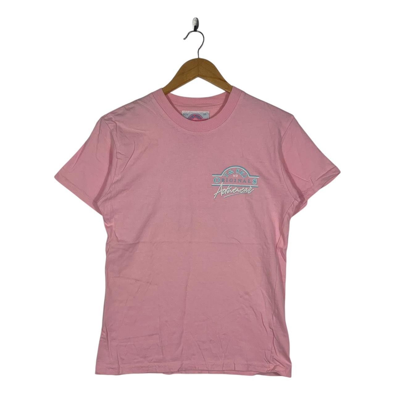 Vintage Vintage T & SKI NEW ZEALAND Activewear Pink Tee Shirt Top Size XS / US 0-2 / IT 36-38 - 2 Thumbnail