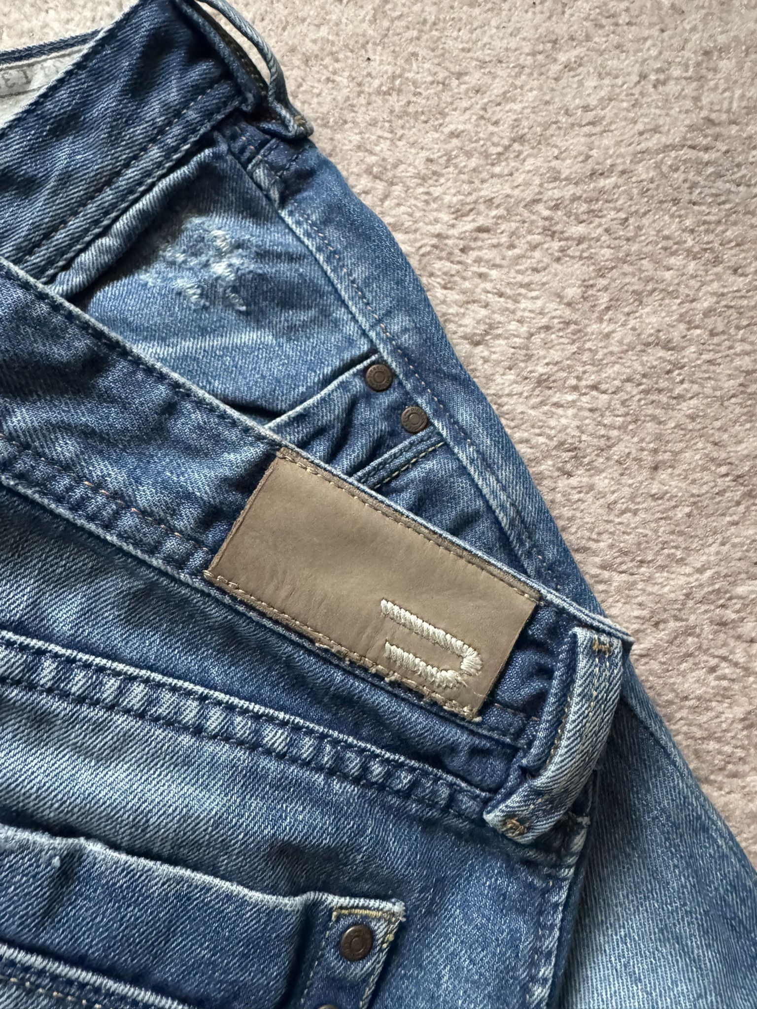 Diesel Diesel Lemmen vintage denim pants swag flared jeans trashed Size US 34 / EU 50 - 7 Thumbnail
