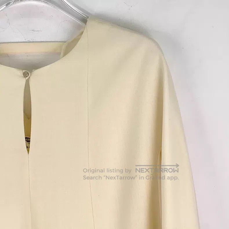 Hermes Hermes Beige Wool Round Neck Long Sleeve Top Size XS / US 0-2 / IT 36-38 - 3 Thumbnail